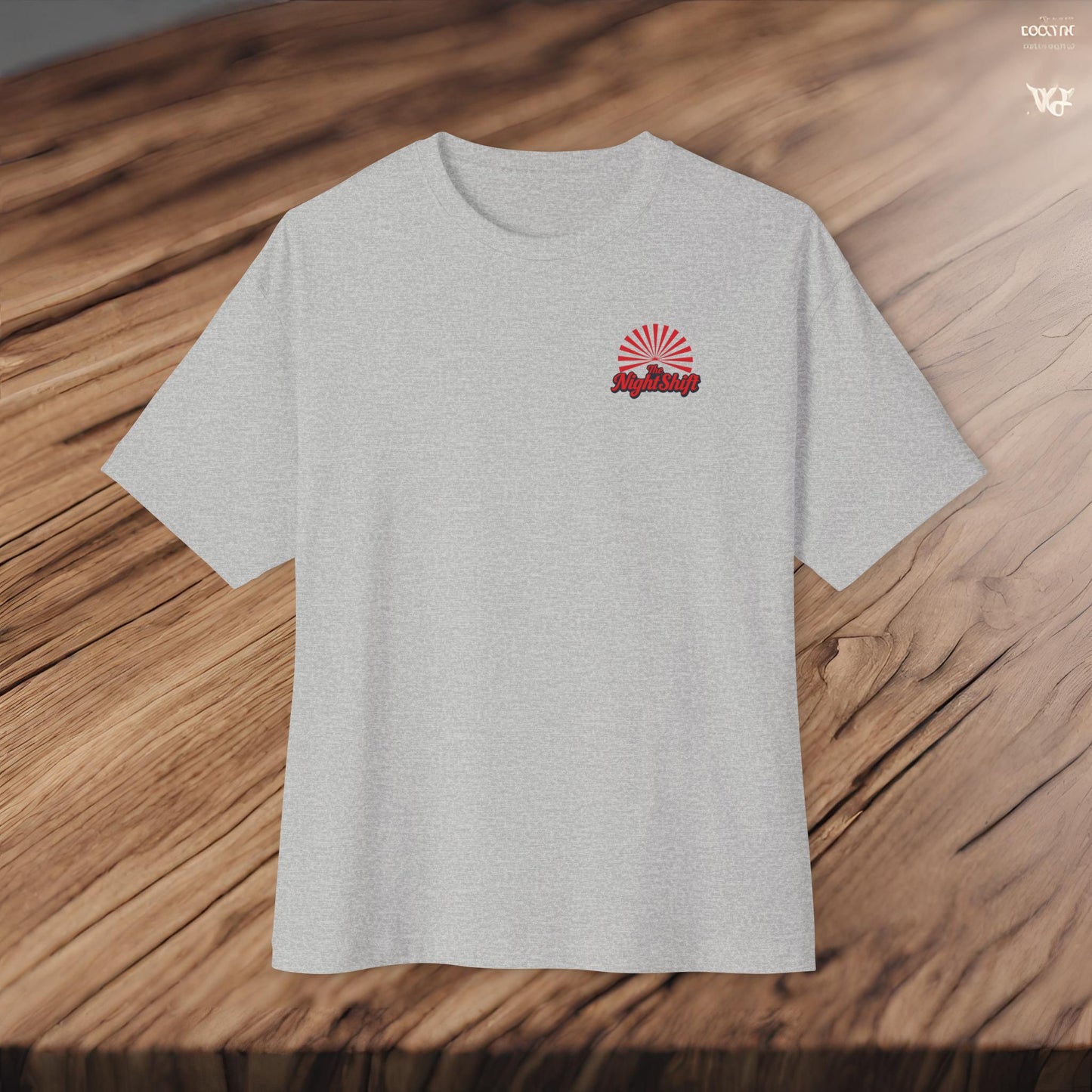 Good Vibes Panda-Premium, Ultra Soft Unisex Oversized Boxy Tee Athletic Heather Printify by The Night Shift Automotive Apparel