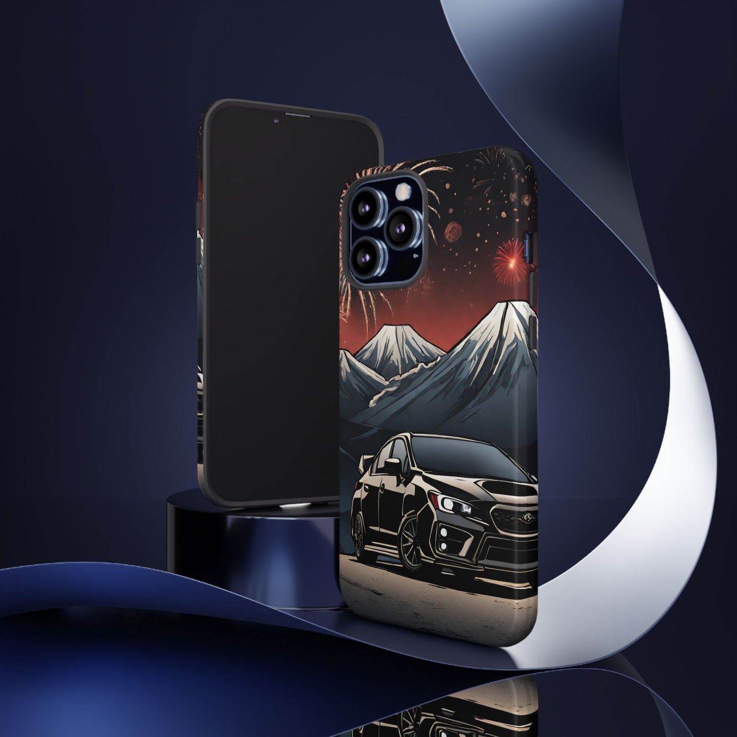 Subaru WRX/STI Fireworks-Dual Layer Ultra Tough Phone Case iPhone 13 Pro Max Glossy Printify by The Night Shift Automotive Apparel