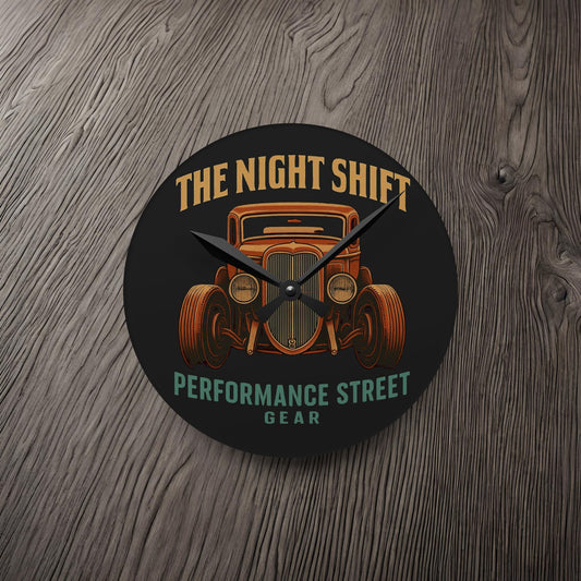 The Night Shift-Acrylic Wall Clock