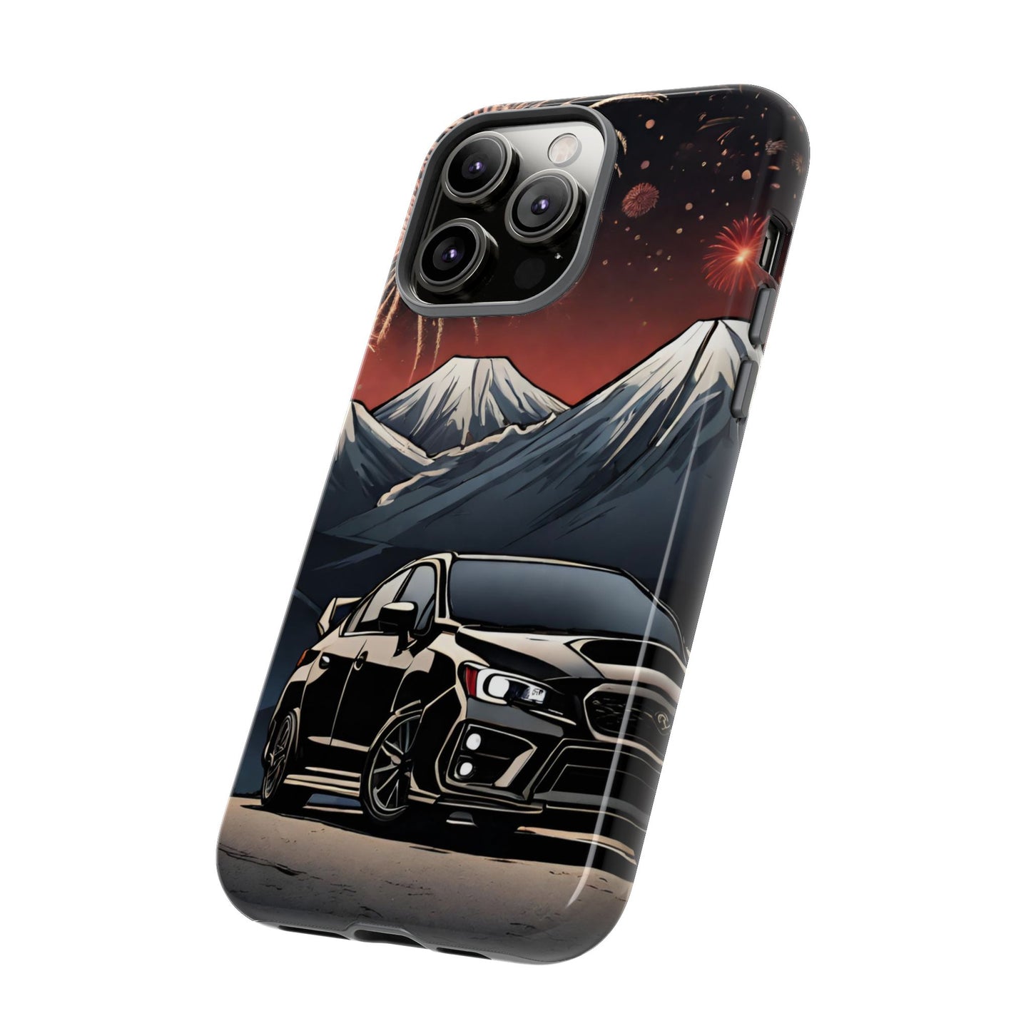 Subaru WRX/STI Fireworks-Dual Layer Ultra Tough Phone Case Printify by The Night Shift Automotive Apparel