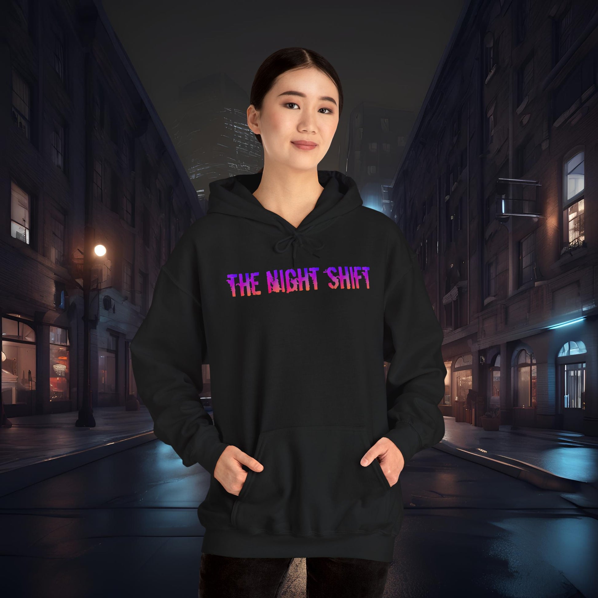 VQ37VHR Synthwave-Ultra Soft, Premium Hoodie Printify by The Night Shift Automotive Apparel