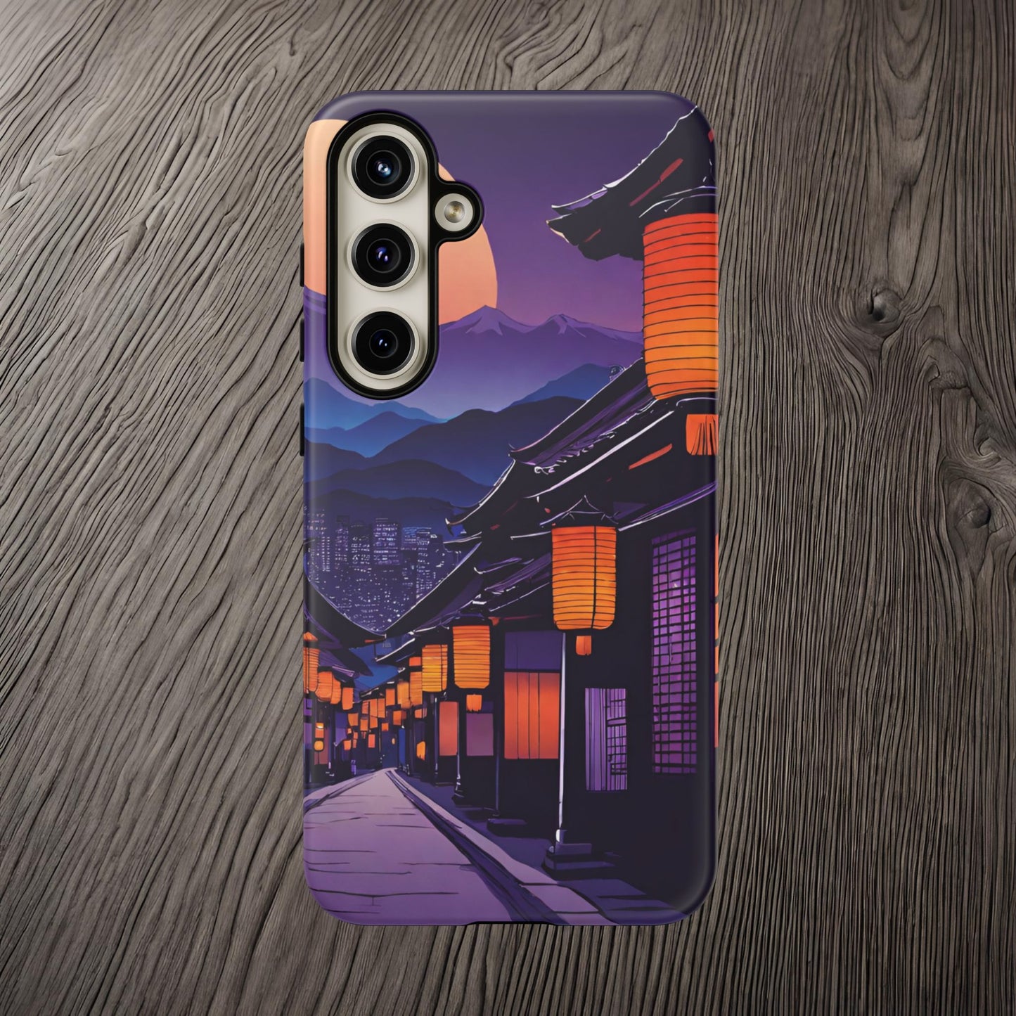 Traditional Japanese Village Countryside-Dual Layer Ultra Tough Phone Case Samsung Galaxy S24 Plus Matte Printify by The Night Shift Automotive Apparel