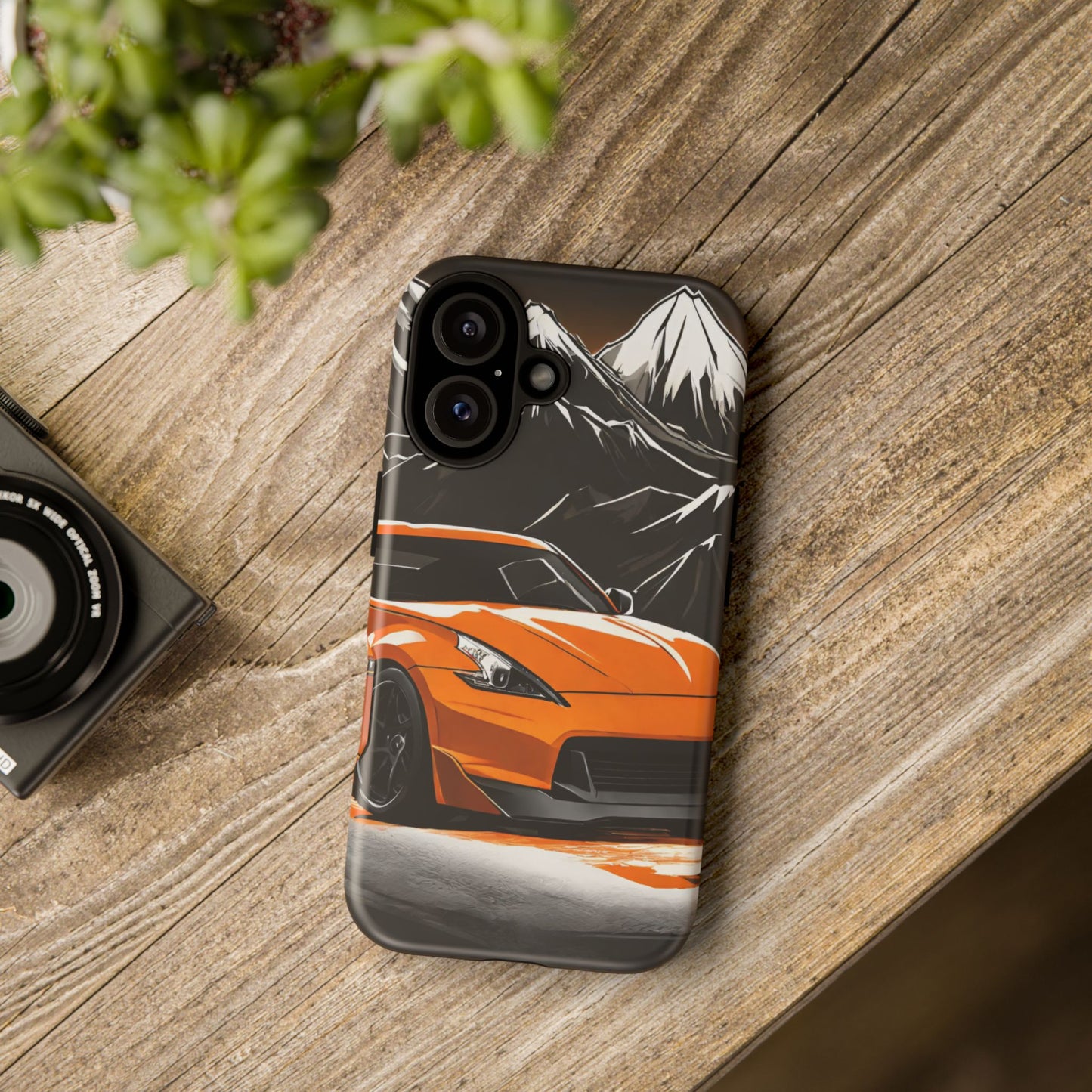 Nissan 370Z Mt Fuji-Dual Layer Ultra Tough Phone Case iPhone 16 Matte Printify by The Night Shift Automotive Apparel