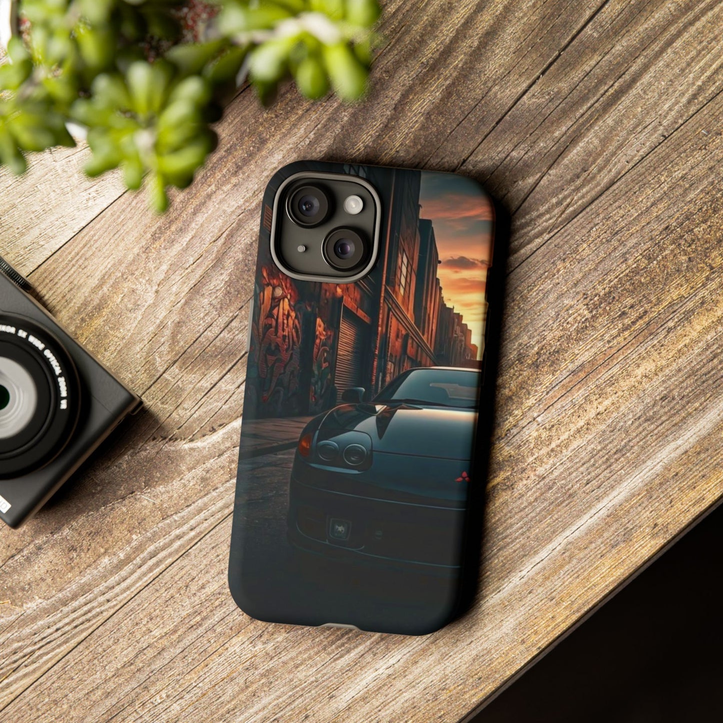 Mitsubishi 3000GT VR4 Street Life-Dual Layer Ultra Tough Phone Case iPhone 15 Matte Printify by The Night Shift Automotive Apparel