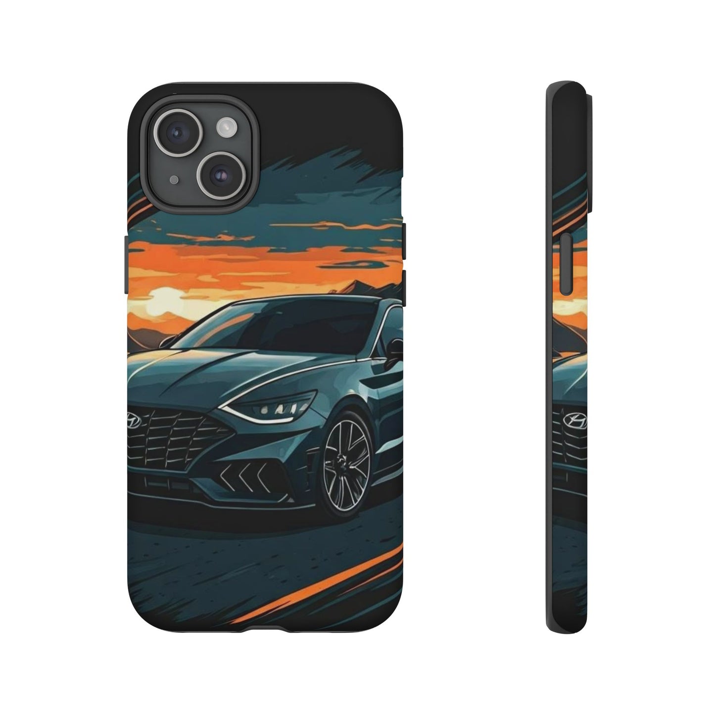 Hyundai Sonata-Sunset Drive-Dual Layer Ultra Tough Phone Case Printify by The Night Shift Automotive Apparel