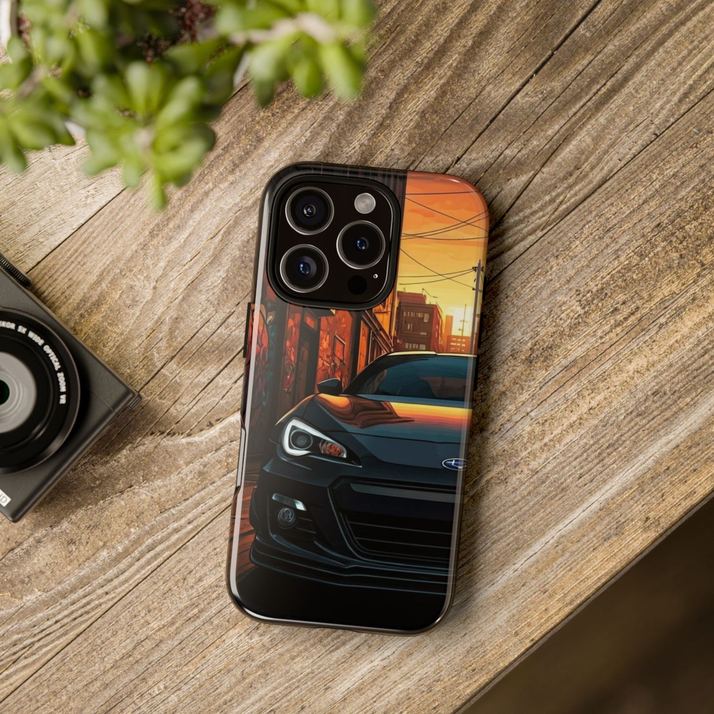 Subaru BRZ Street Life-Dual Layer Ultra Tough Phone Case iPhone 16 Pro Glossy Printify by The Night Shift Automotive Apparel