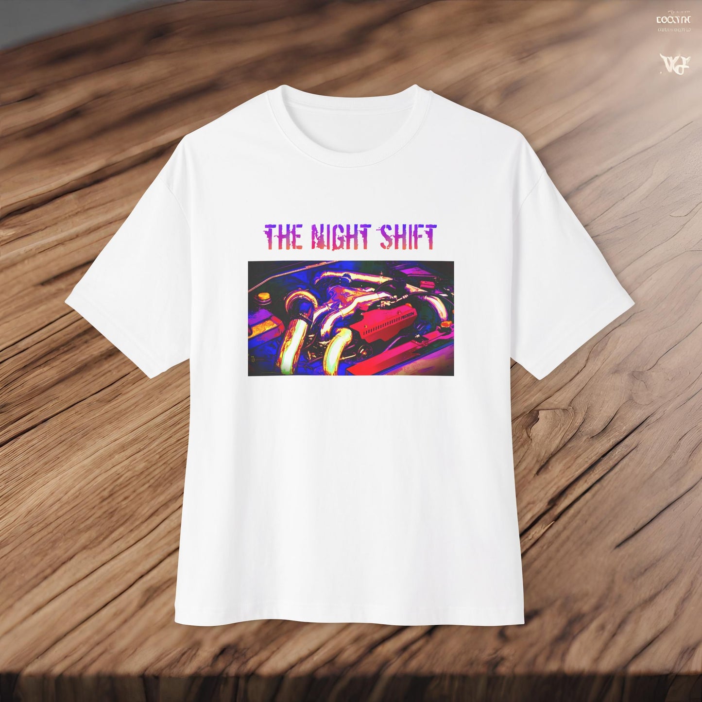 EJ257 Synthwave-Premium, Ultra Soft Unisex Oversized Boxy Tee Printify by The Night Shift Automotive Apparel