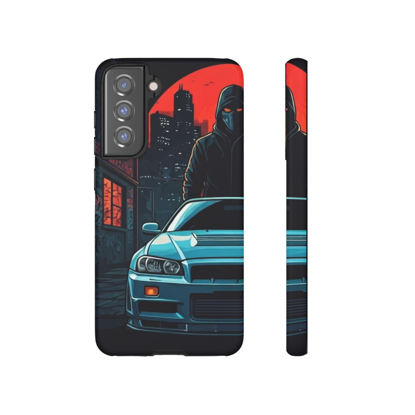 Nissan Skyline R34 Street Life-Dual Layer Ultra Tough Phone Case Printify by The Night Shift Automotive Apparel