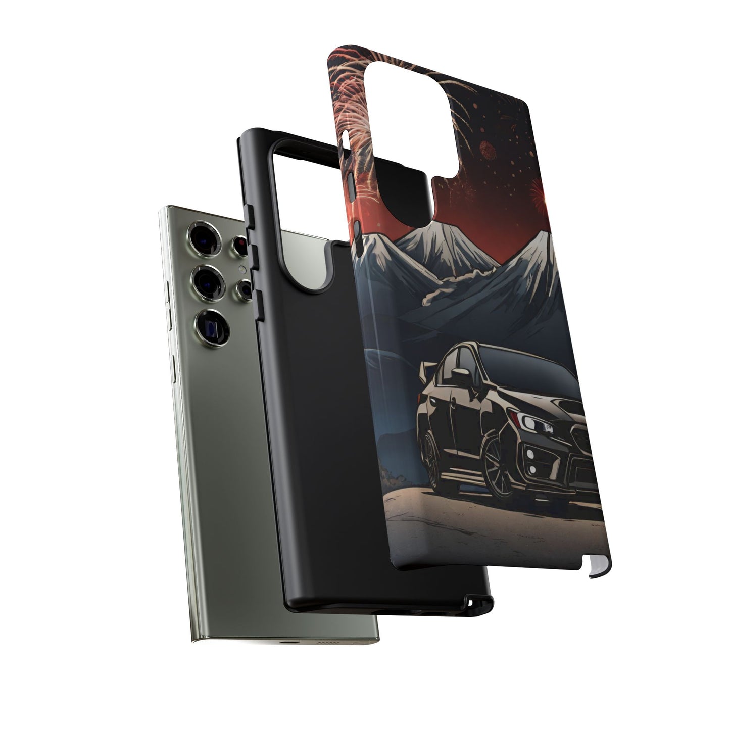Subaru WRX/STI Fireworks-Dual Layer Ultra Tough Phone Case Printify by The Night Shift Automotive Apparel