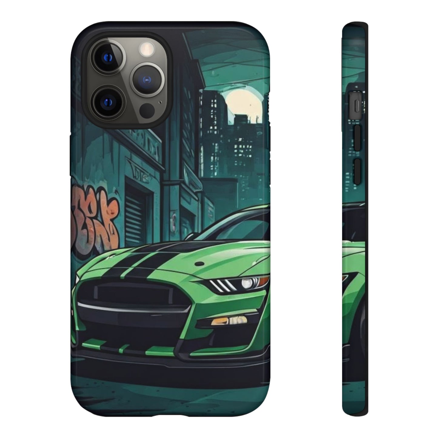 Ford Mustang Shelby GT500 Street Life-Dual Layer Ultra Tough Phone Case iPhone 12 Pro Max Glossy Printify by The Night Shift Automotive Apparel