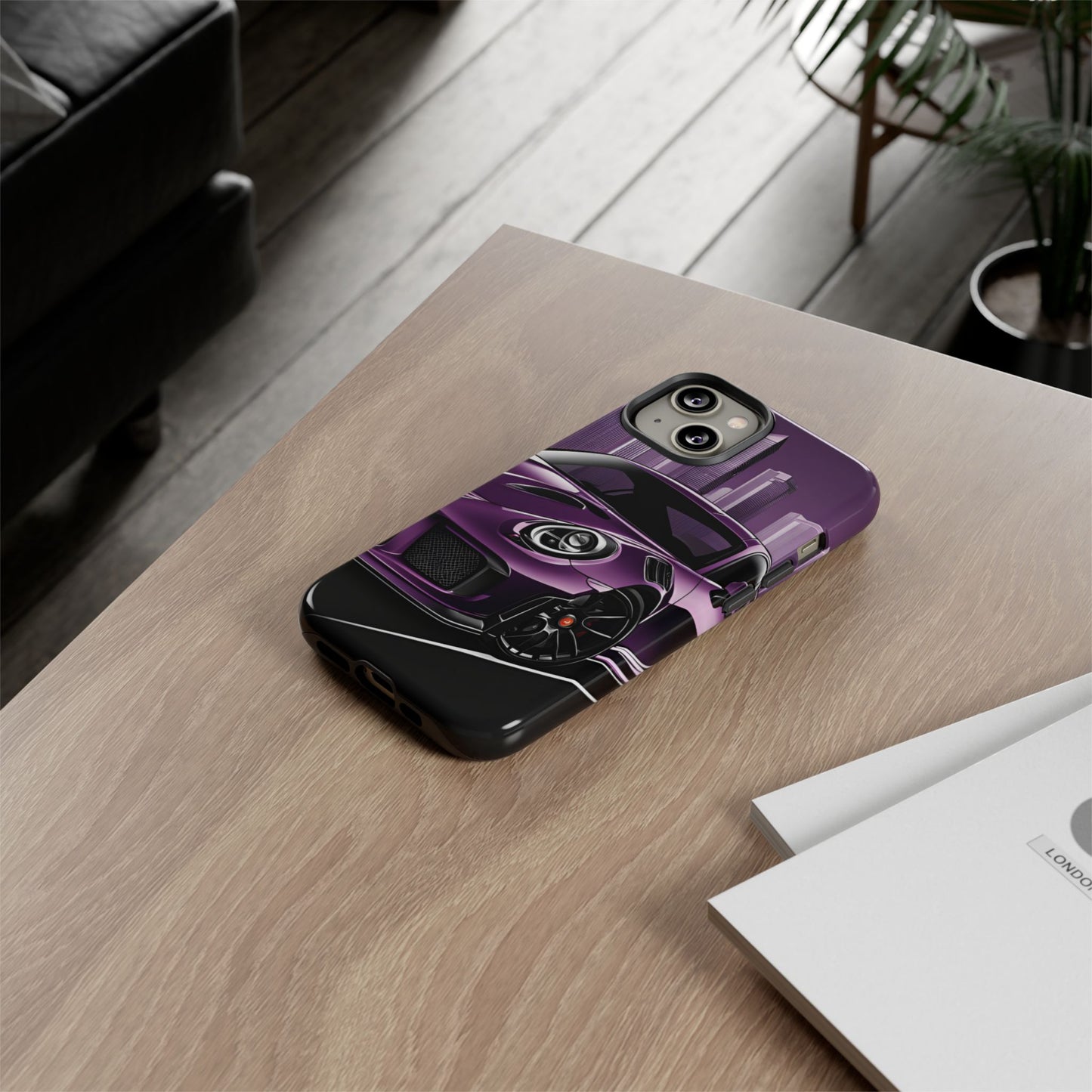 Porsche 911 GT3 RS-Dual Layer Ultra Tough Phone Case iPhone 14 Glossy Printify by The Night Shift Automotive Apparel