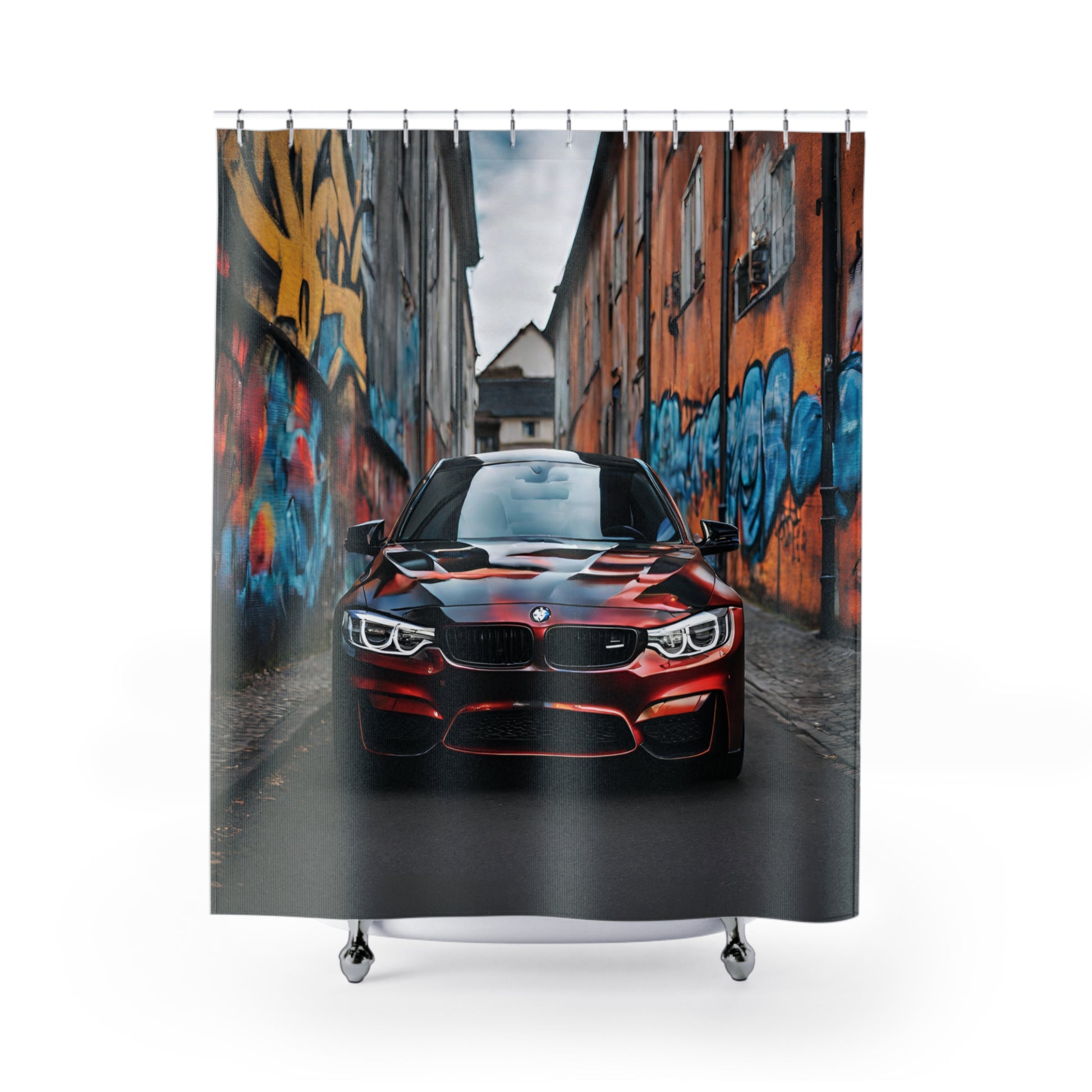 Shower Curtains 71" × 74" Printify by The Night Shift Automotive Apparel