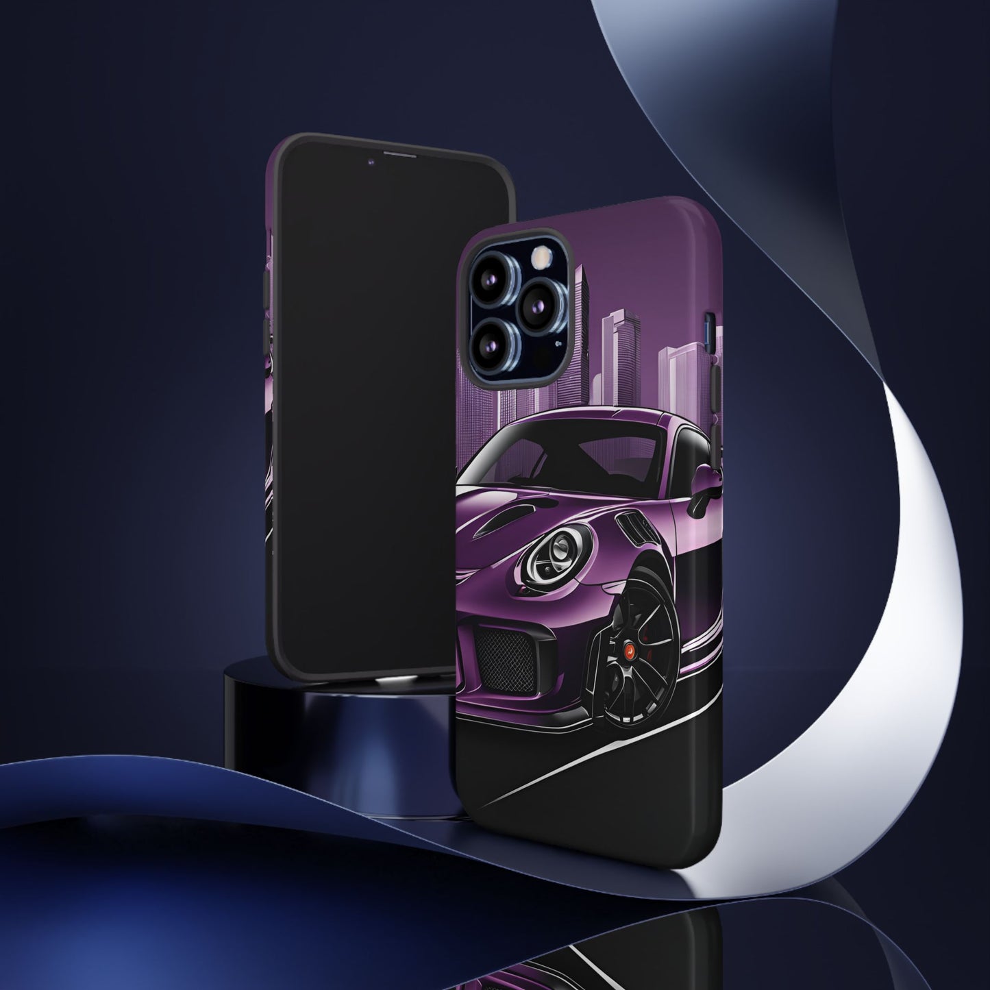 Porsche 911 GT3 RS-Dual Layer Ultra Tough Phone Case iPhone 13 Pro Max Glossy Printify by The Night Shift Automotive Apparel