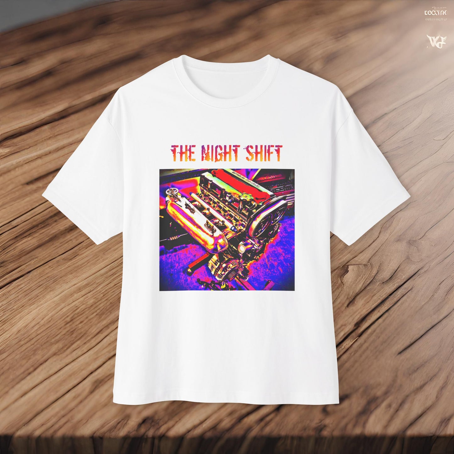 4G63 Synthwave-Premium, Ultra Soft Unisex Oversized Boxy Tee Printify by The Night Shift Automotive Apparel