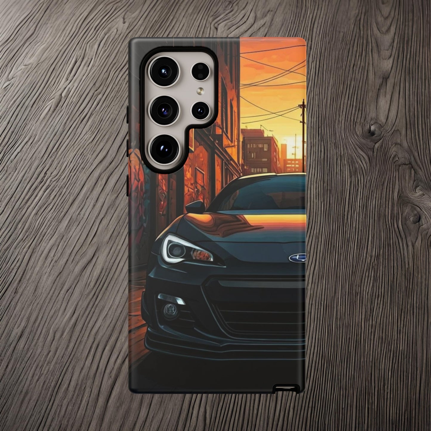 Subaru BRZ Street Life-Dual Layer Ultra Tough Phone Case Samsung Galaxy S24 Ultra Matte Printify by The Night Shift Automotive Apparel