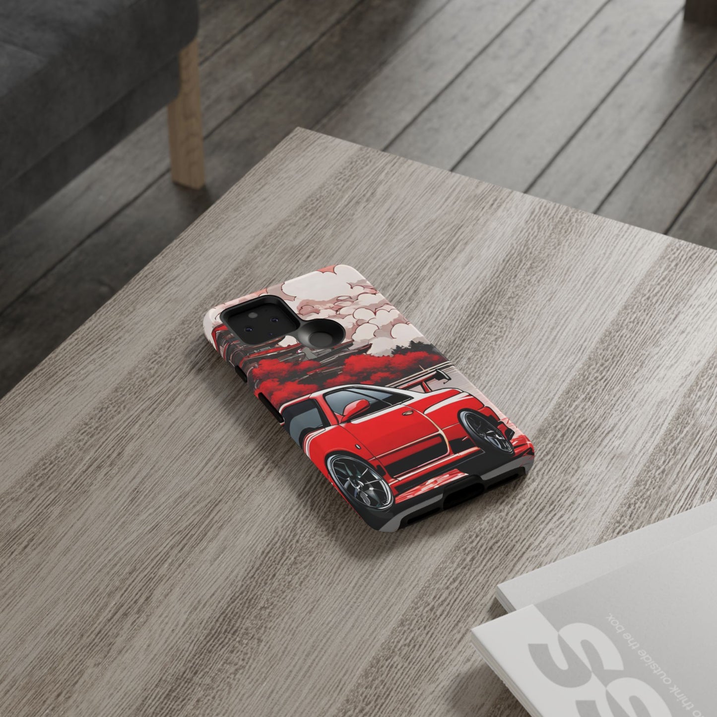 Nissan Skyline R34-Dual Layer Ultra Tough Phone Case Google Pixel 5 5G Glossy Printify by The Night Shift Automotive Apparel