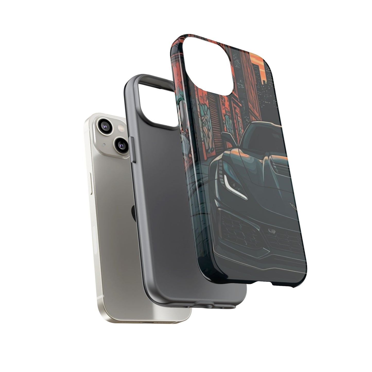 Chevy Corvette C7 Street Life-Dual Layer Ultra Tough Phone Case Printify by The Night Shift Automotive Apparel