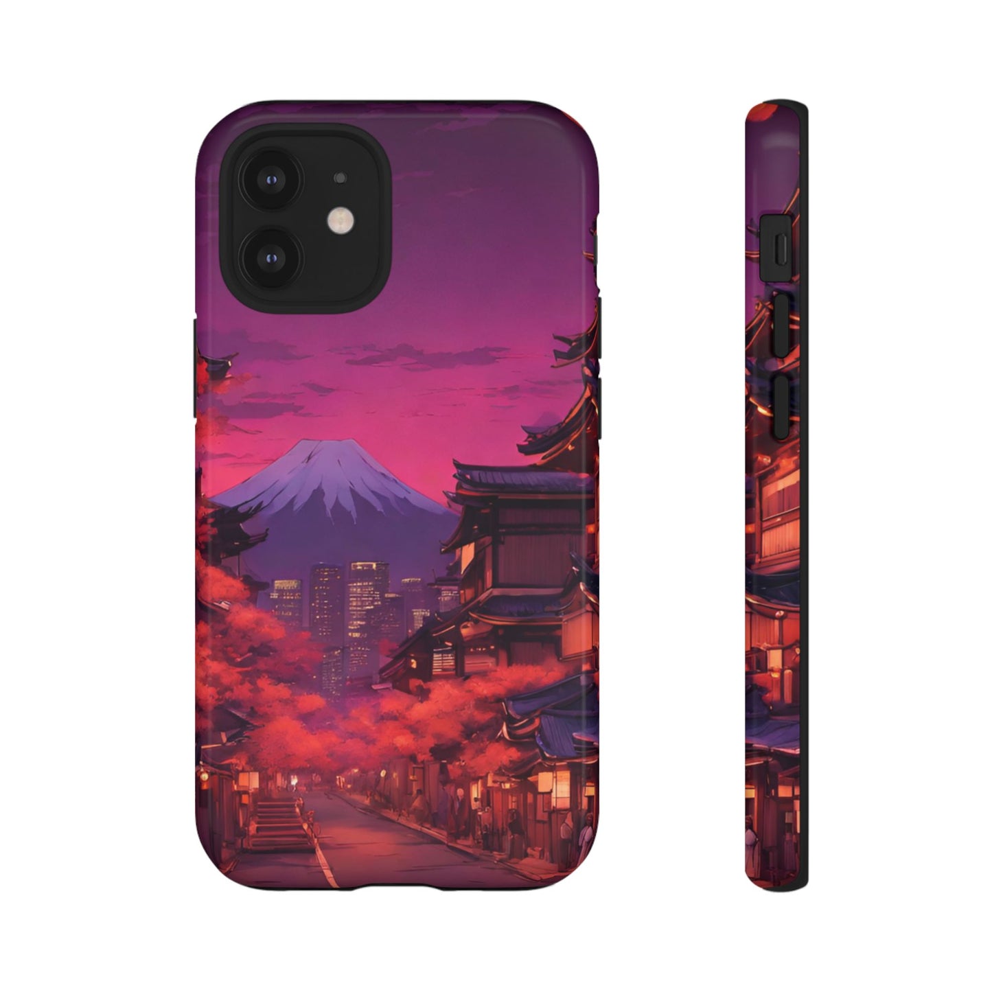 Traditional Japanese Village Countryside-Dual Layer Ultra Tough Phone Case iPhone 12 Mini Glossy Printify by The Night Shift Automotive Apparel