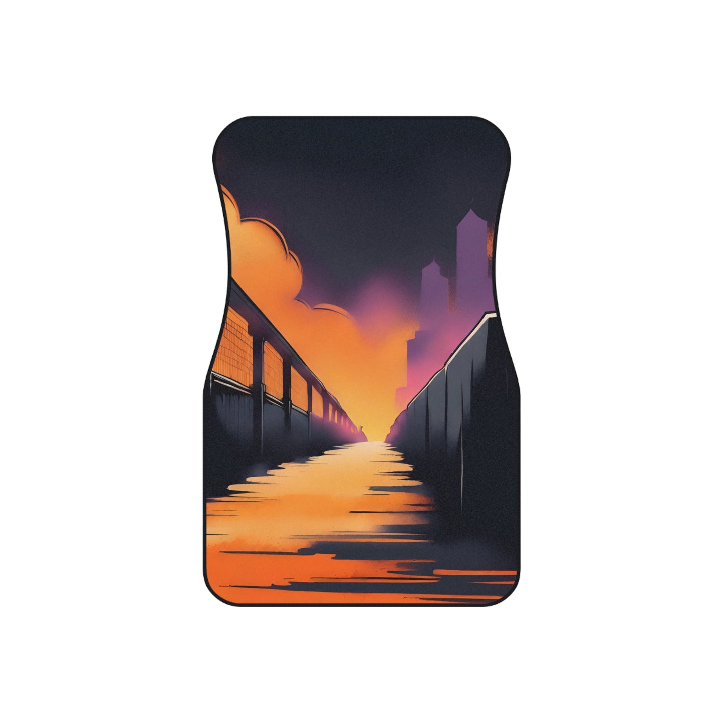 Street Life-Premium, High Quality Car Floor Mats (Set of 2 Front Floor Mats) Printify by The Night Shift Automotive Apparel