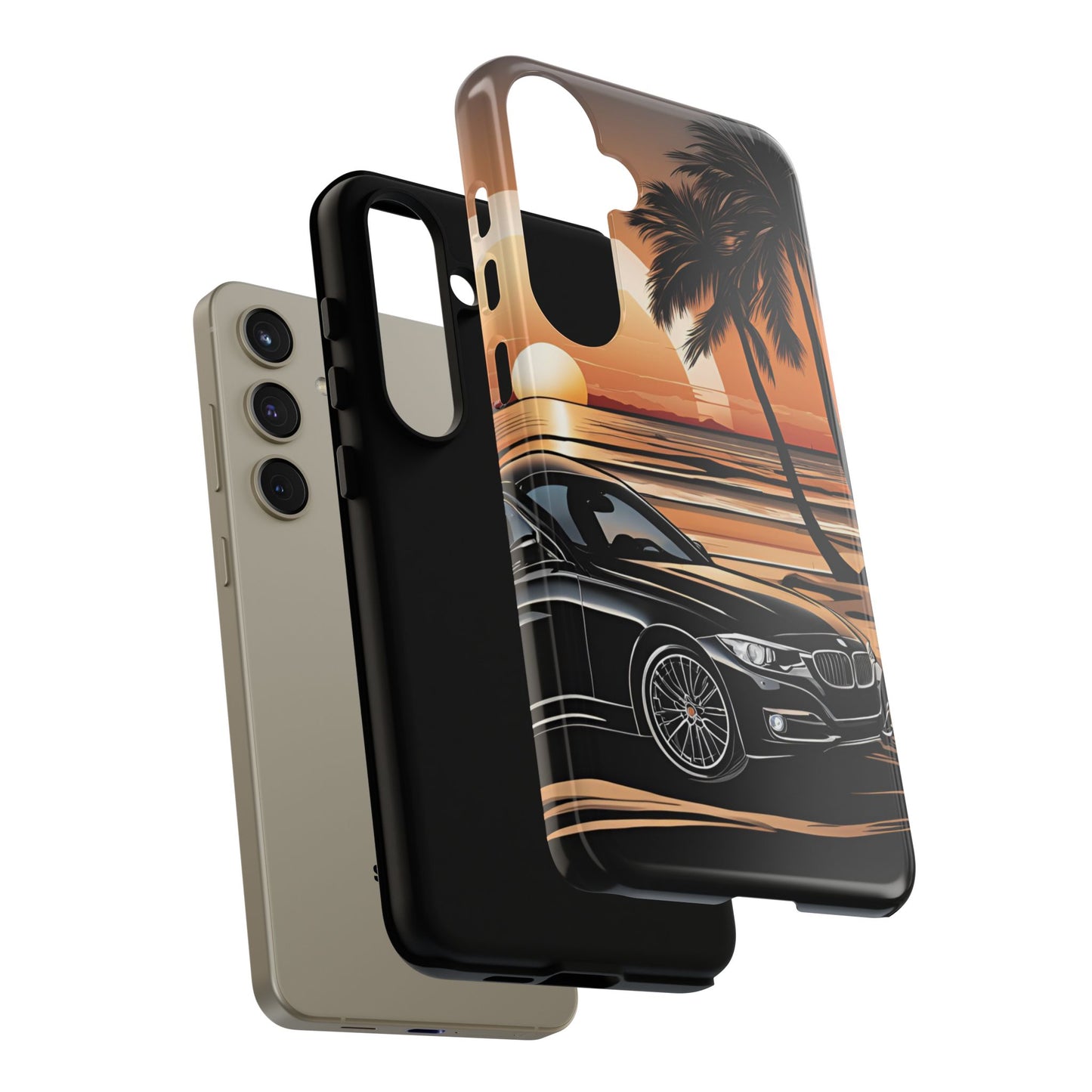 BMW Sunset On The Beach-Dual Layer Ultra Tough Phone Case Printify by The Night Shift Automotive Apparel