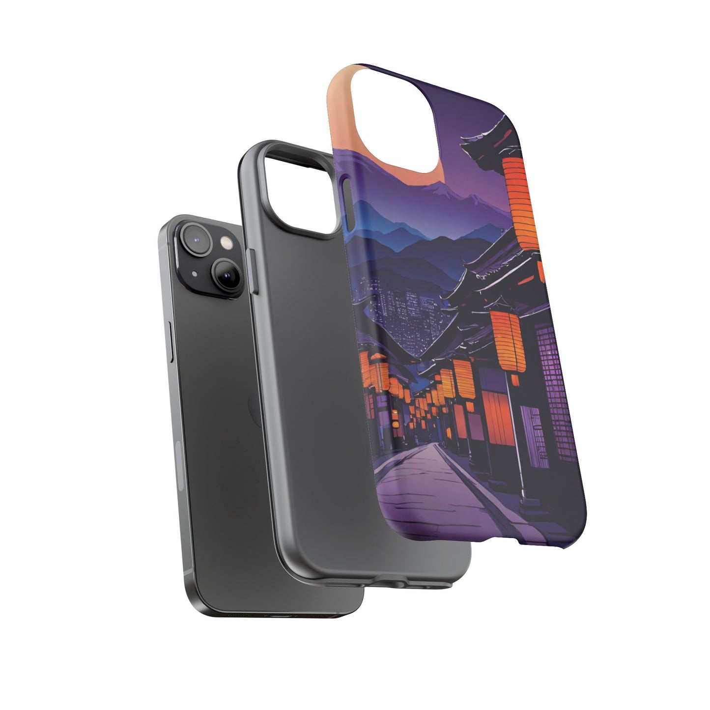 Traditional Japanese Village Countryside-Dual Layer Ultra Tough Phone Case Printify by The Night Shift Automotive Apparel