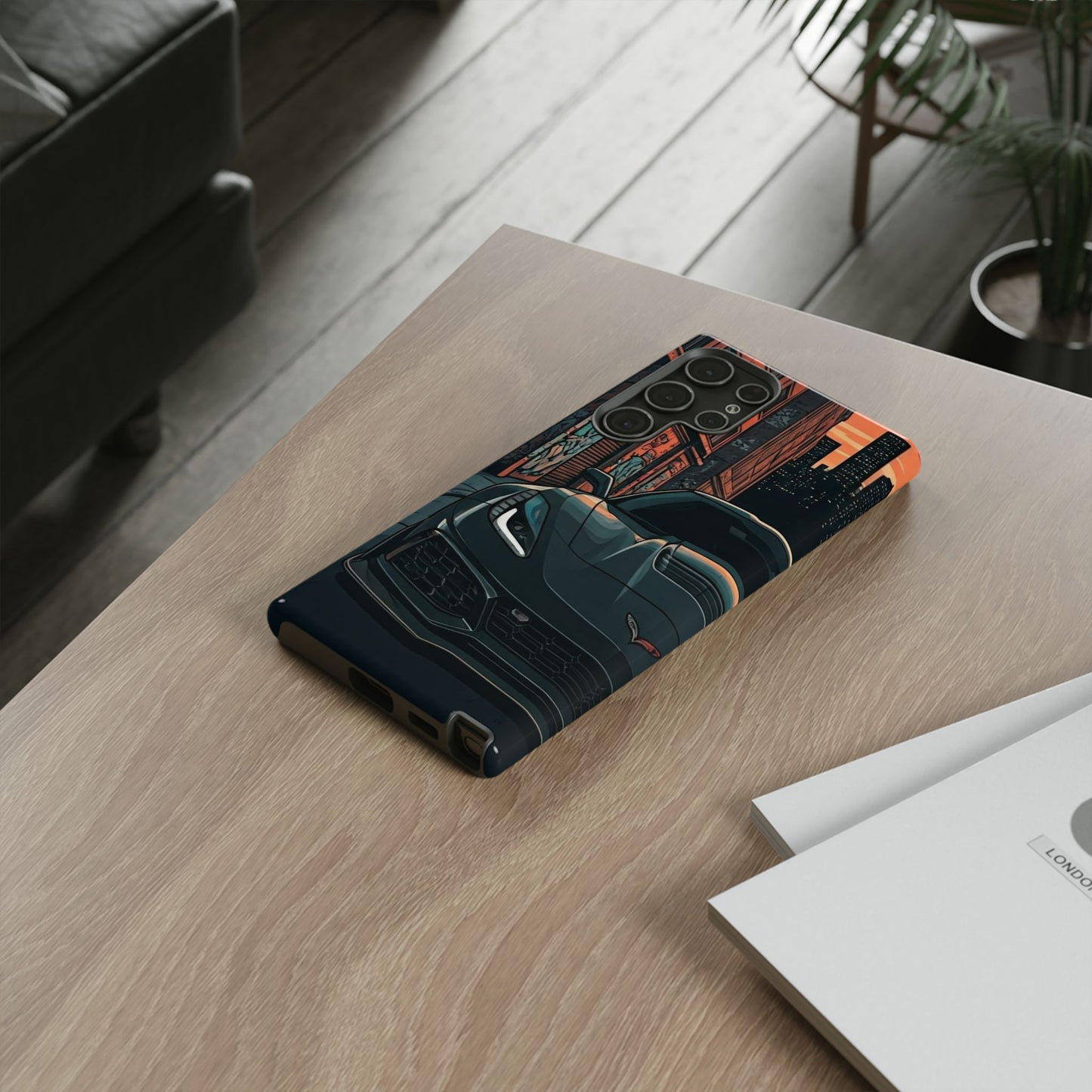Chevy Corvette C7 Street Life-Dual Layer Ultra Tough Phone Case Samsung Galaxy S22 Ultra Glossy Printify by The Night Shift Automotive Apparel