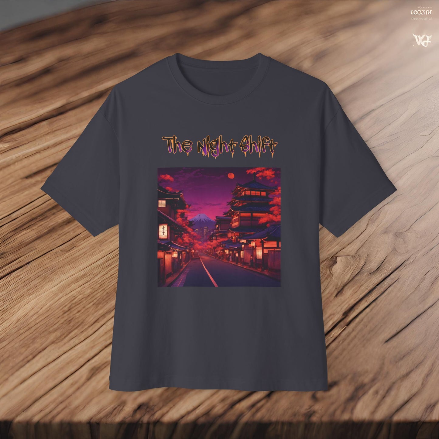 Japan Nights-Premium, Ultra Soft Unisex Oversized Boxy Tee Printify by The Night Shift Automotive Apparel