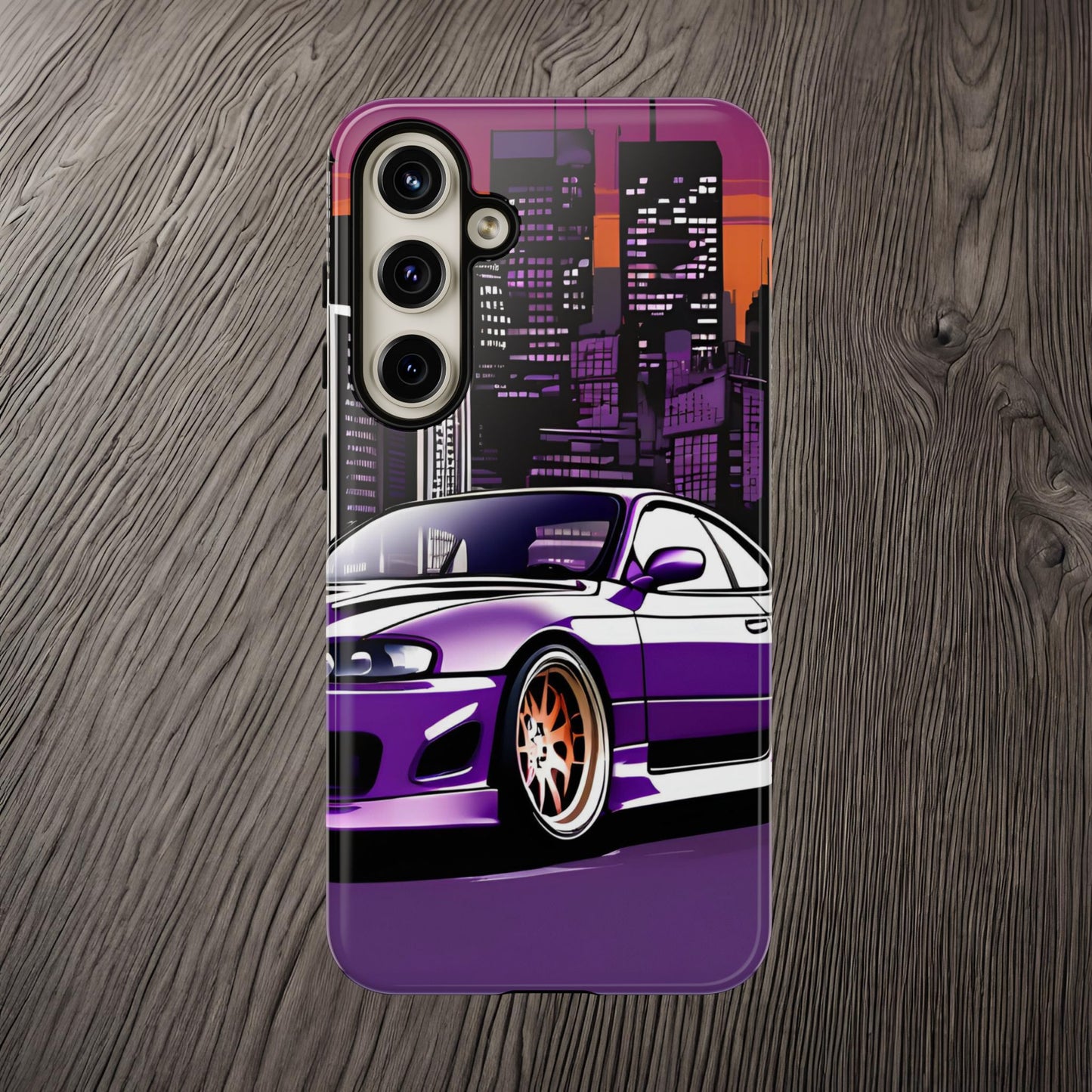 Nissan 240sx S15-Dual Layer Ultra Tough Phone Case Samsung Galaxy S24 Plus Glossy Printify by The Night Shift Automotive Apparel