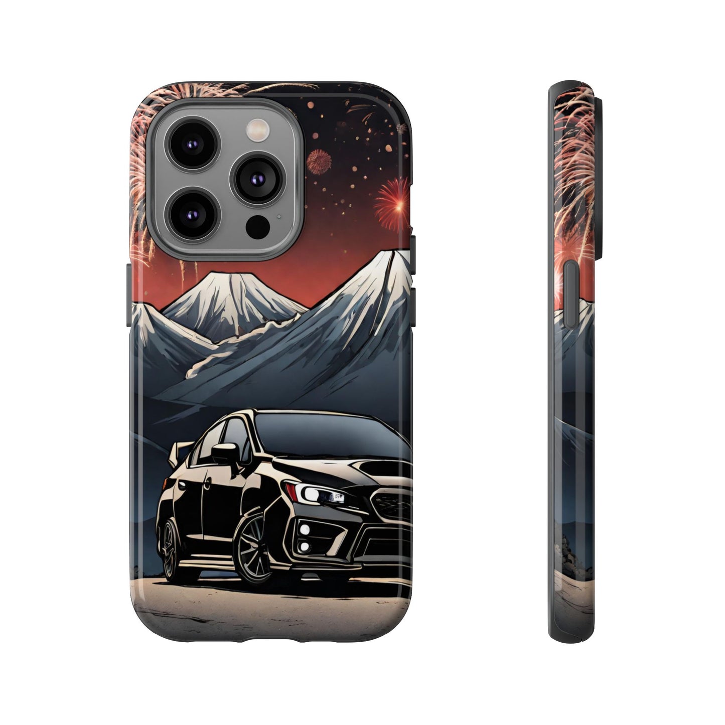 Subaru WRX/STI Fireworks-Dual Layer Ultra Tough Phone Case Printify by The Night Shift Automotive Apparel