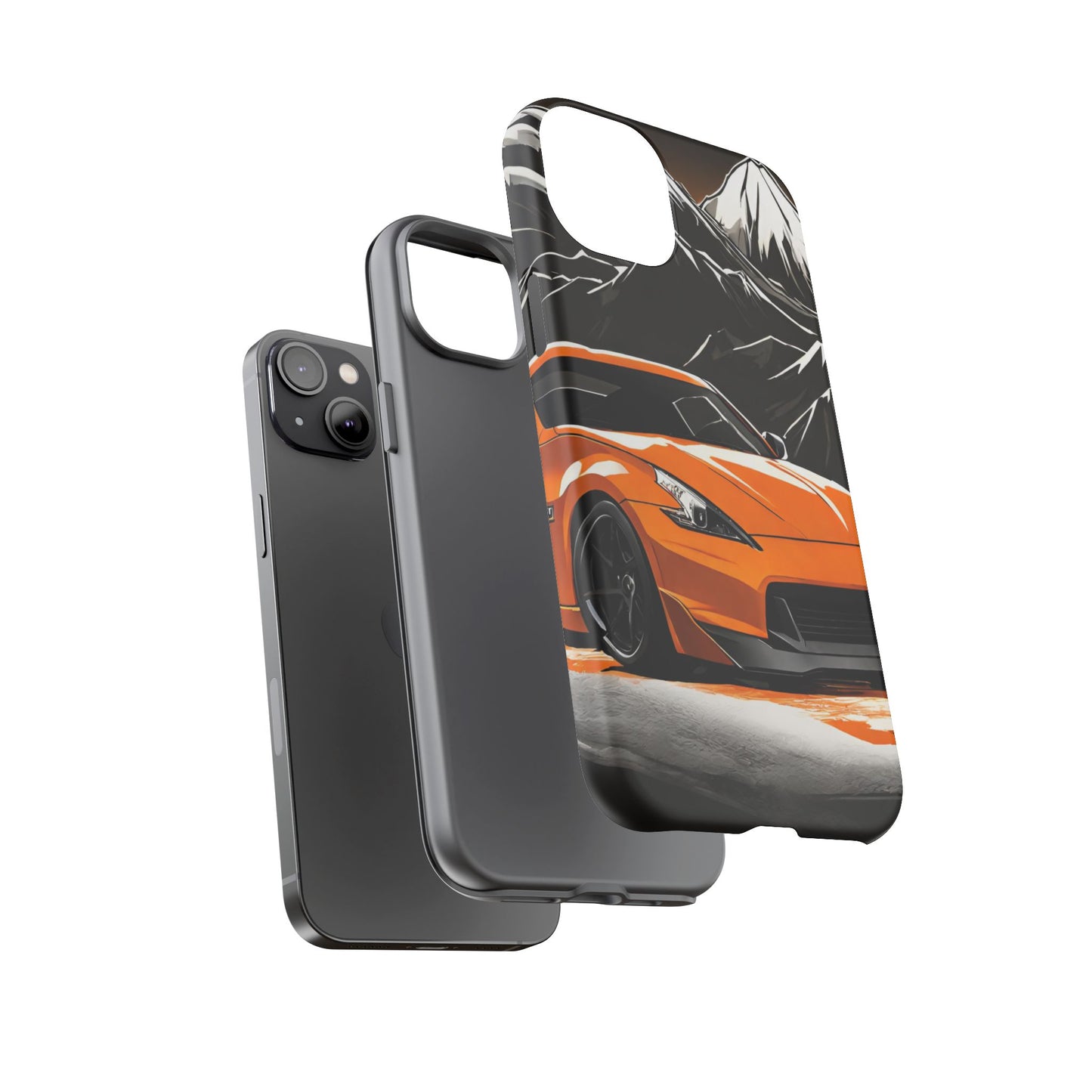 Nissan 370Z Mt Fuji-Dual Layer Ultra Tough Phone Case Printify by The Night Shift Automotive Apparel