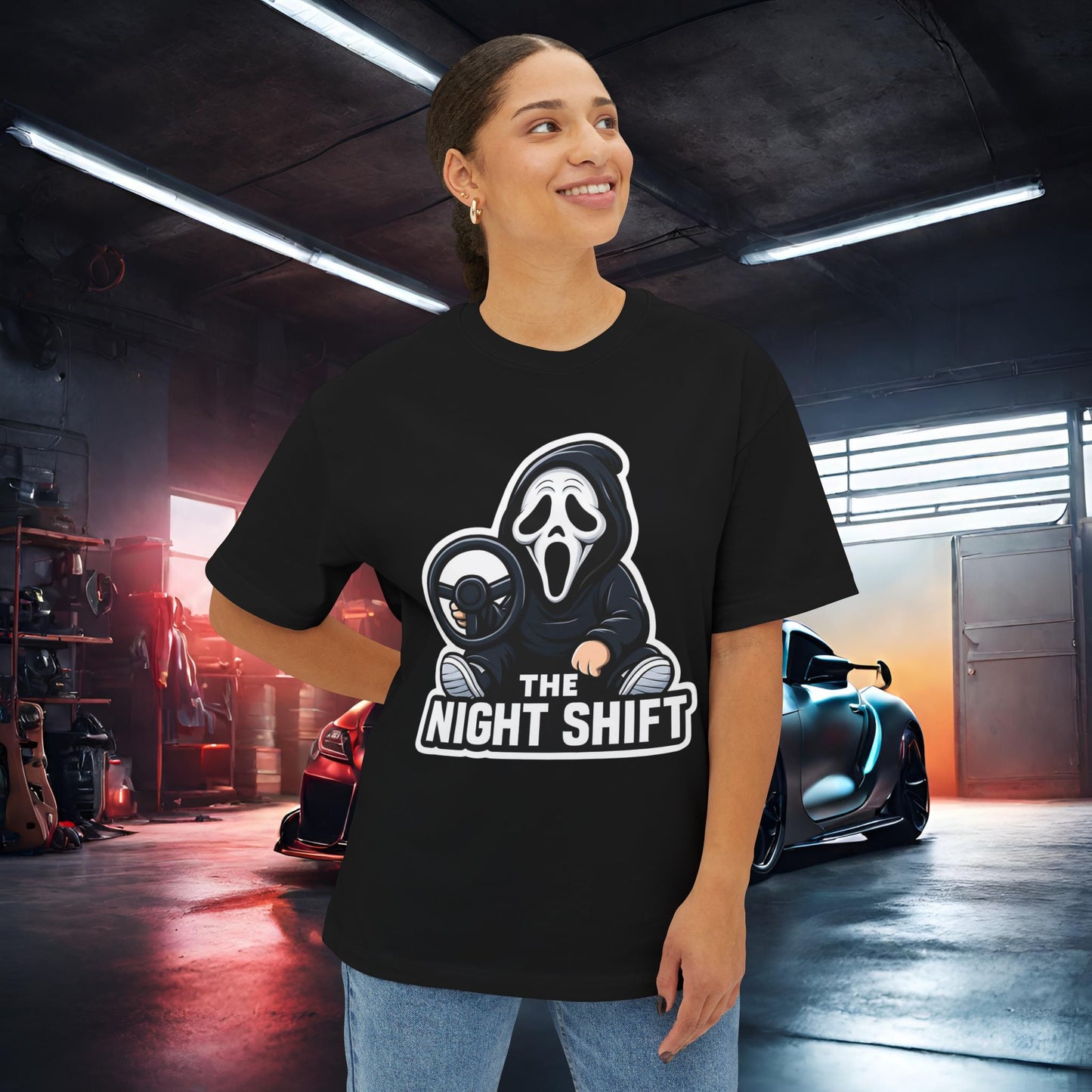 Chill Reaper-Premium, Ultra Soft Unisex Oversized Boxy Tee