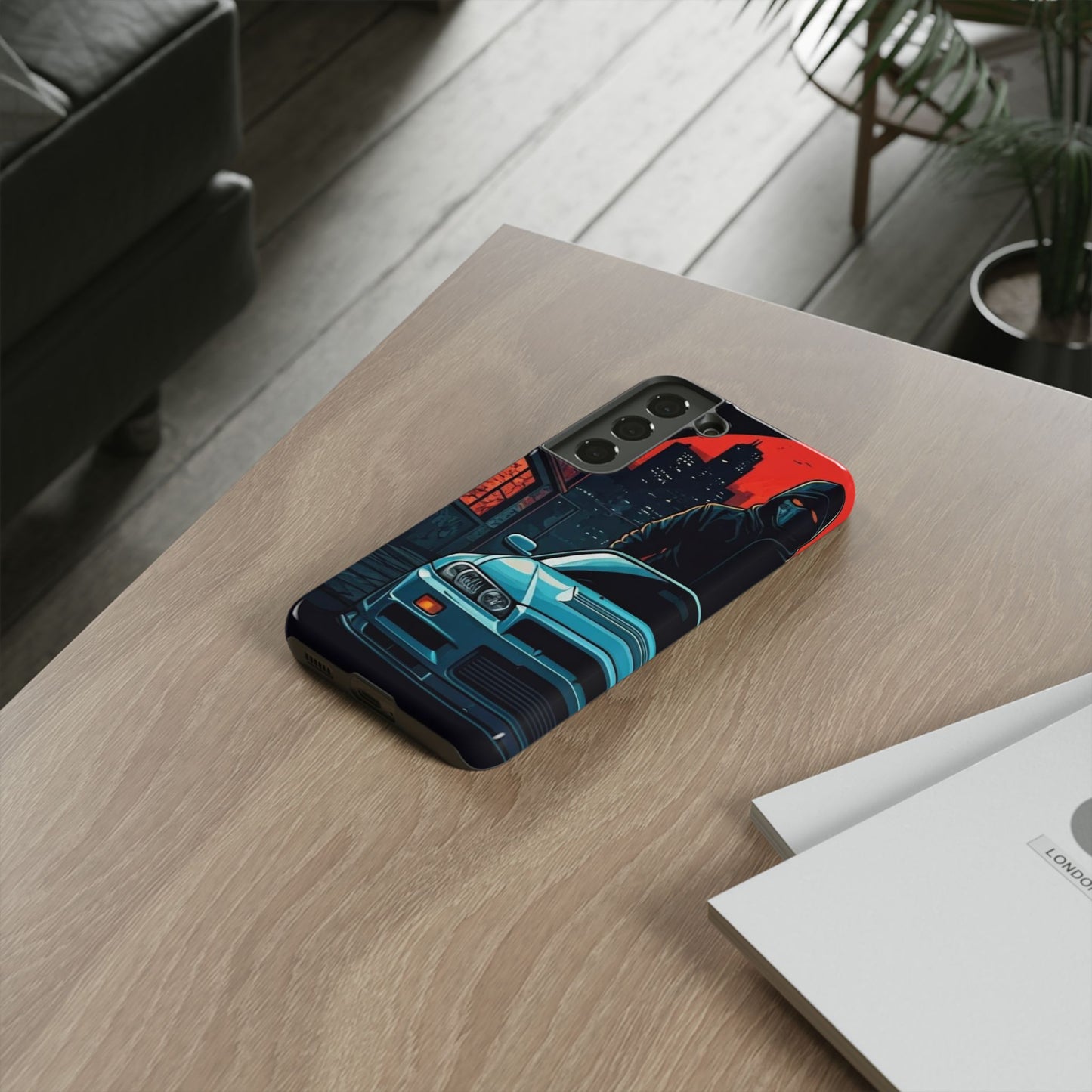 Nissan Skyline R34 Street Life-Dual Layer Ultra Tough Phone Case Samsung Galaxy S22 Glossy Printify by The Night Shift Automotive Apparel