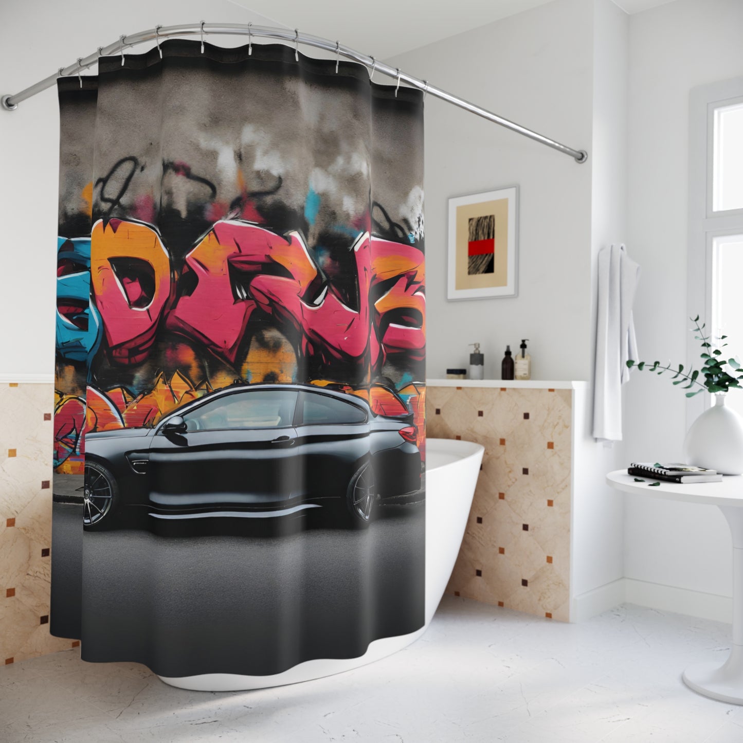 Shower Curtains Printify by The Night Shift Automotive Apparel