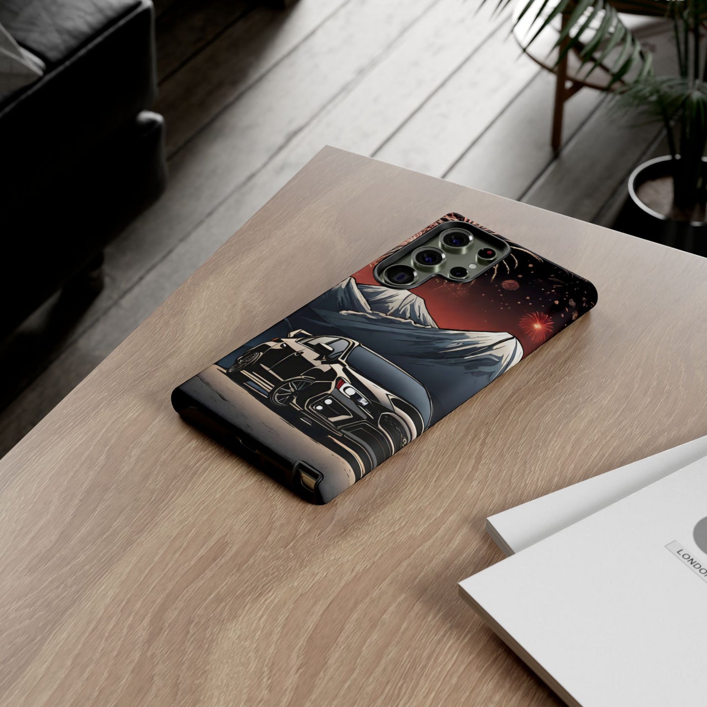 Subaru WRX/STI Fireworks-Dual Layer Ultra Tough Phone Case Samsung Galaxy S23 Ultra Matte Printify by The Night Shift Automotive Apparel
