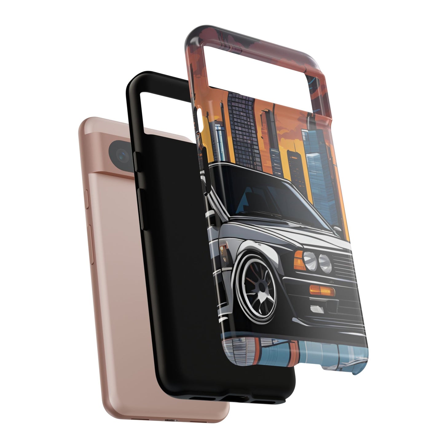 BMW E30 M3-Dual Layer Ultra Tough Phone Case Printify by The Night Shift Automotive Apparel