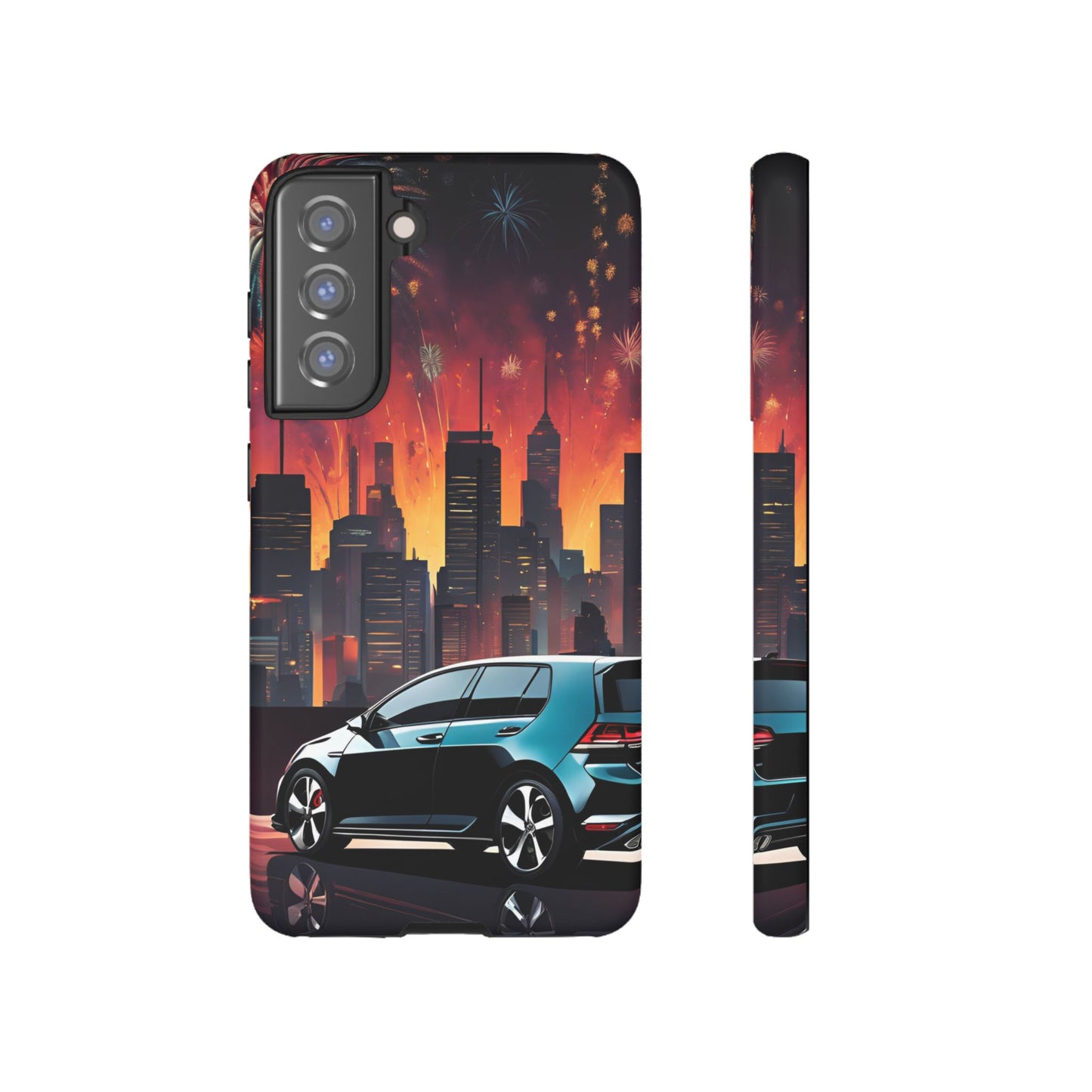 Volkswagon Golf GTI Fireworks-Dual Layer Ultra Tough Phone Case Printify by The Night Shift Automotive Apparel