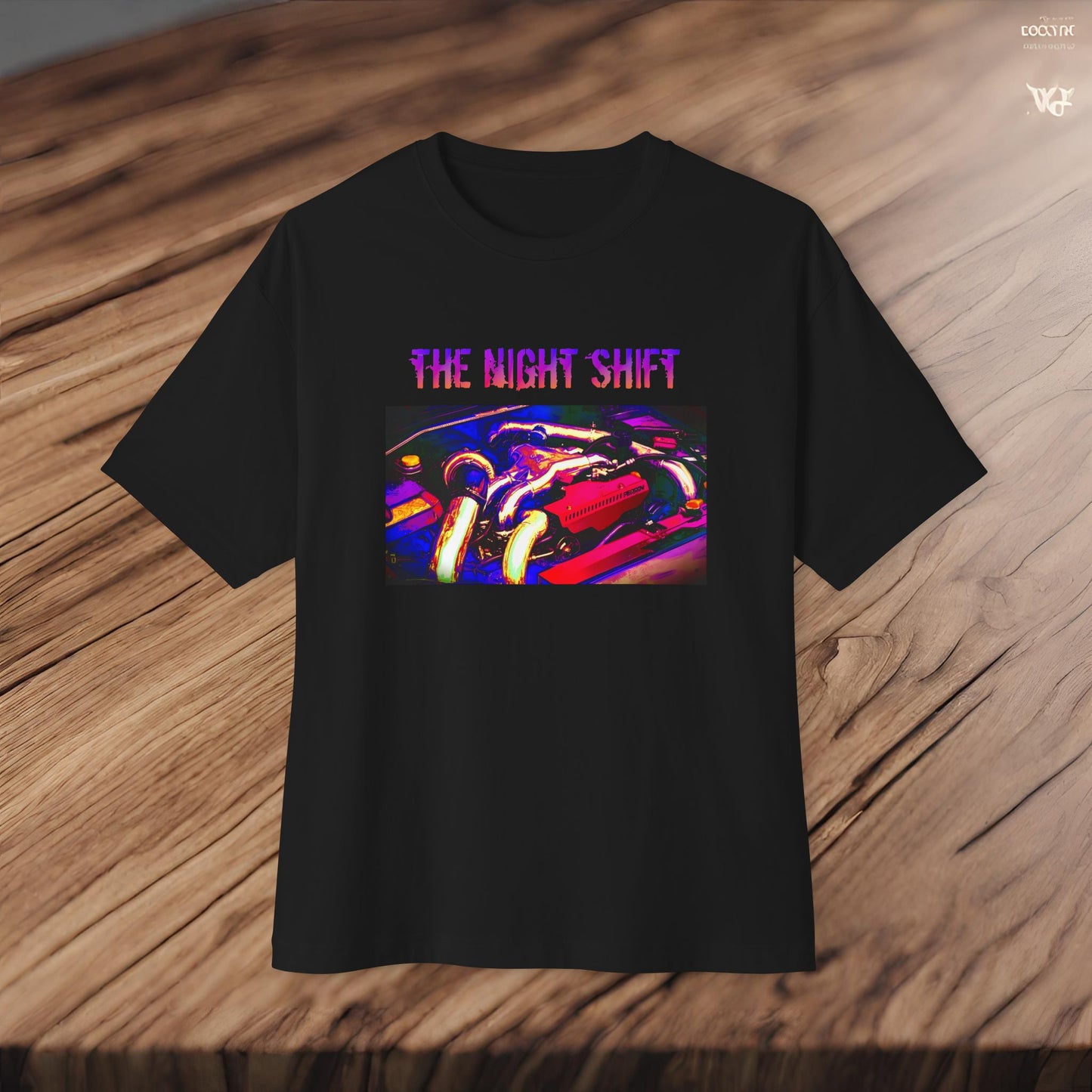 EJ257 Synthwave-Premium, Ultra Soft Unisex Oversized Boxy Tee Printify by The Night Shift Automotive Apparel