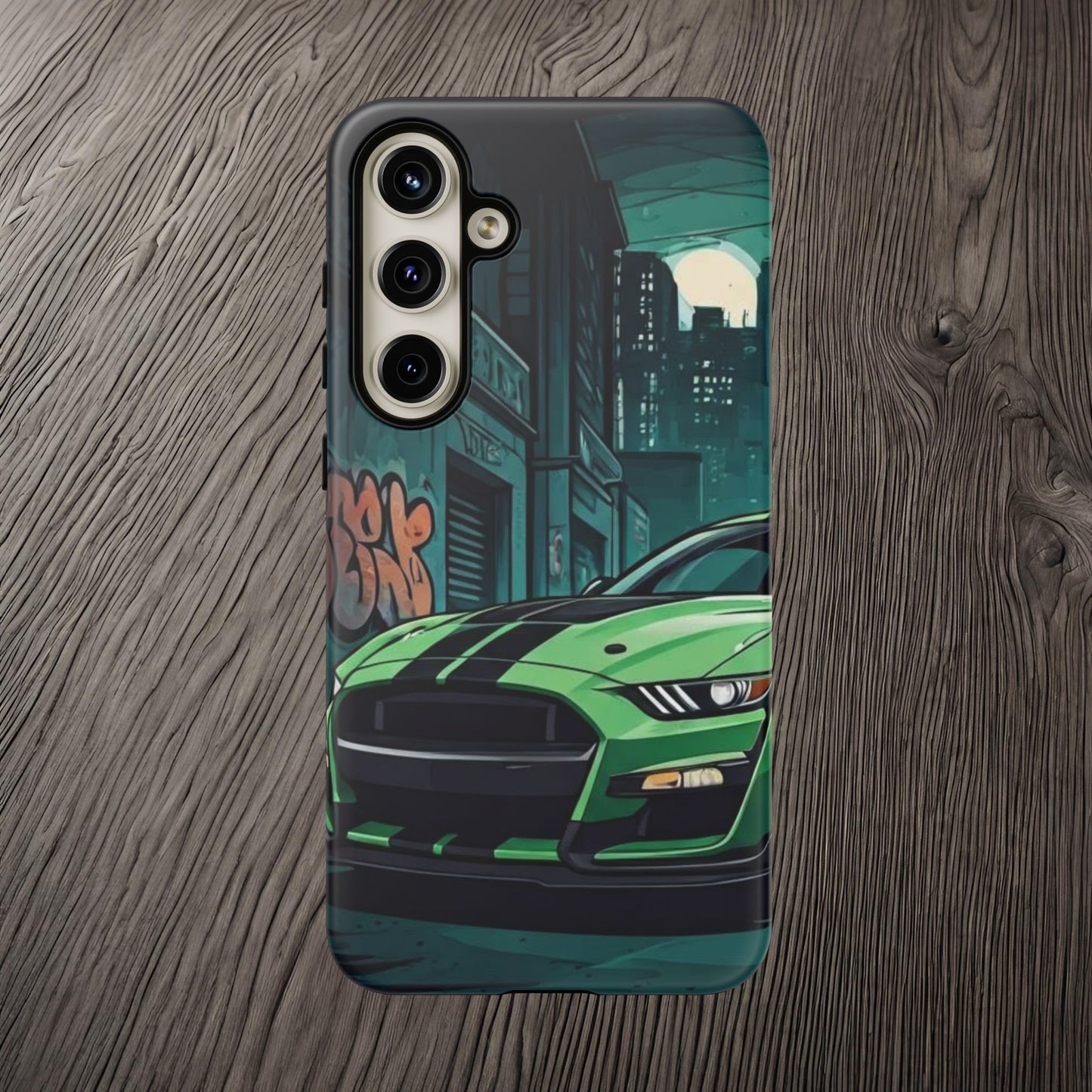 Ford Mustang Shelby GT500 Street Life-Dual Layer Ultra Tough Phone Case Samsung Galaxy S24 Plus Matte Printify by The Night Shift Automotive Apparel