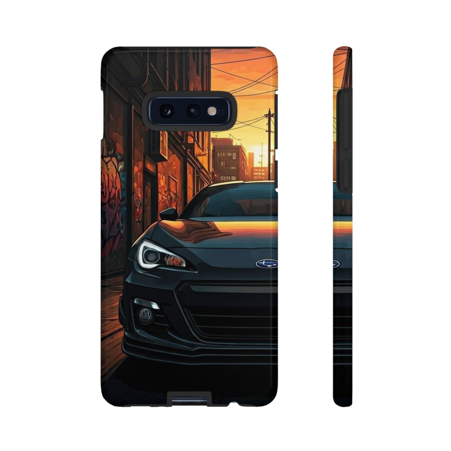 Subaru BRZ Street Life-Dual Layer Ultra Tough Phone Case Samsung Galaxy S10E Glossy Printify by The Night Shift Automotive Apparel