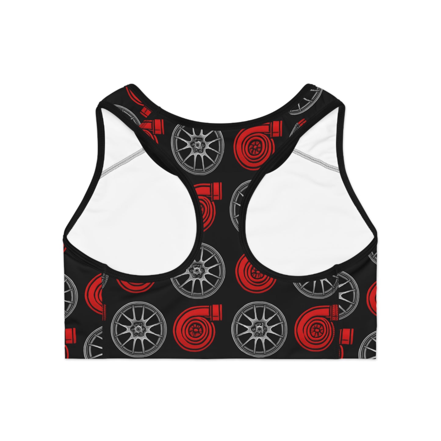 Women's Sports Bra Printify by The Night Shift Automotive Apparel