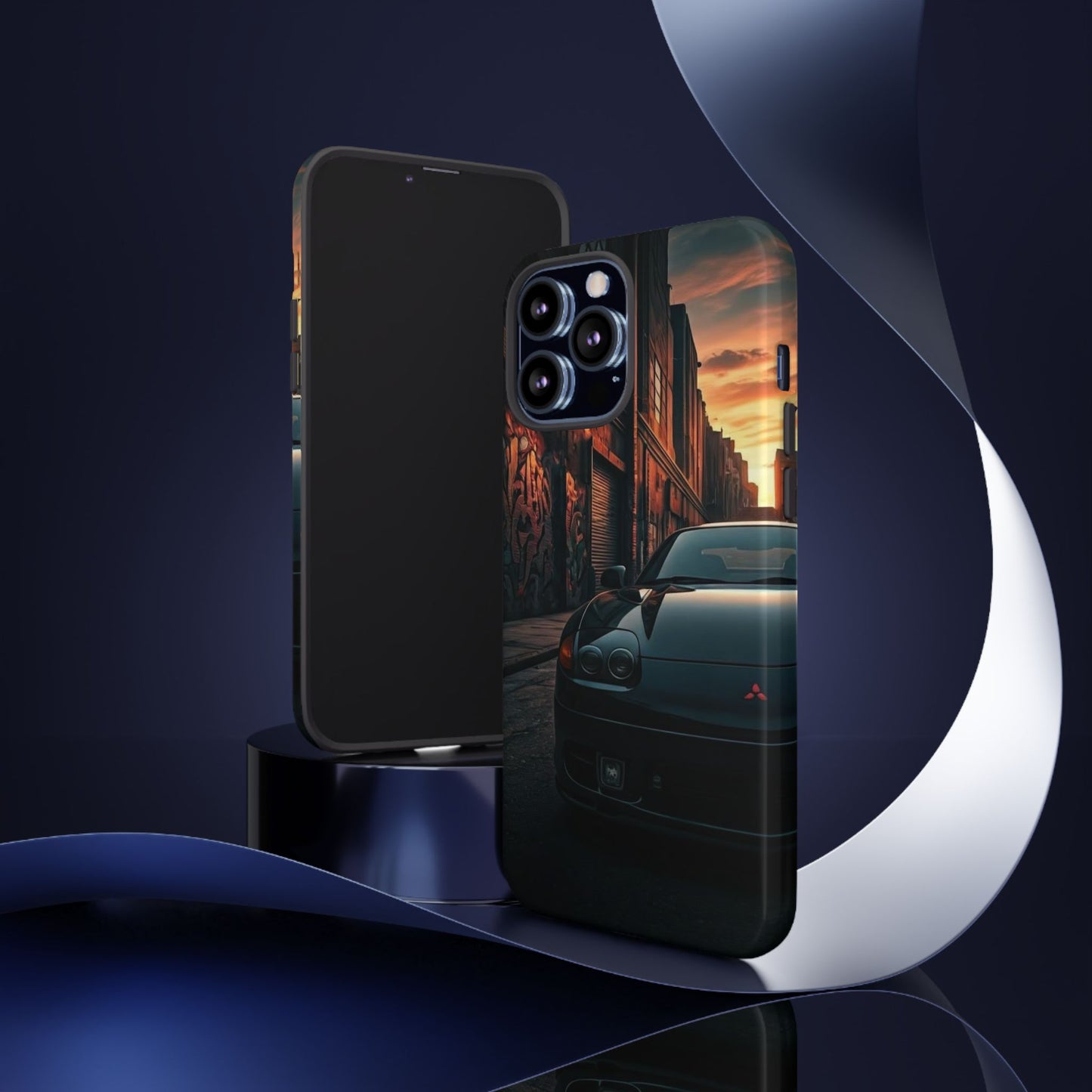 Mitsubishi 3000GT VR4 Street Life-Dual Layer Ultra Tough Phone Case iPhone 13 Pro Max Glossy Printify by The Night Shift Automotive Apparel
