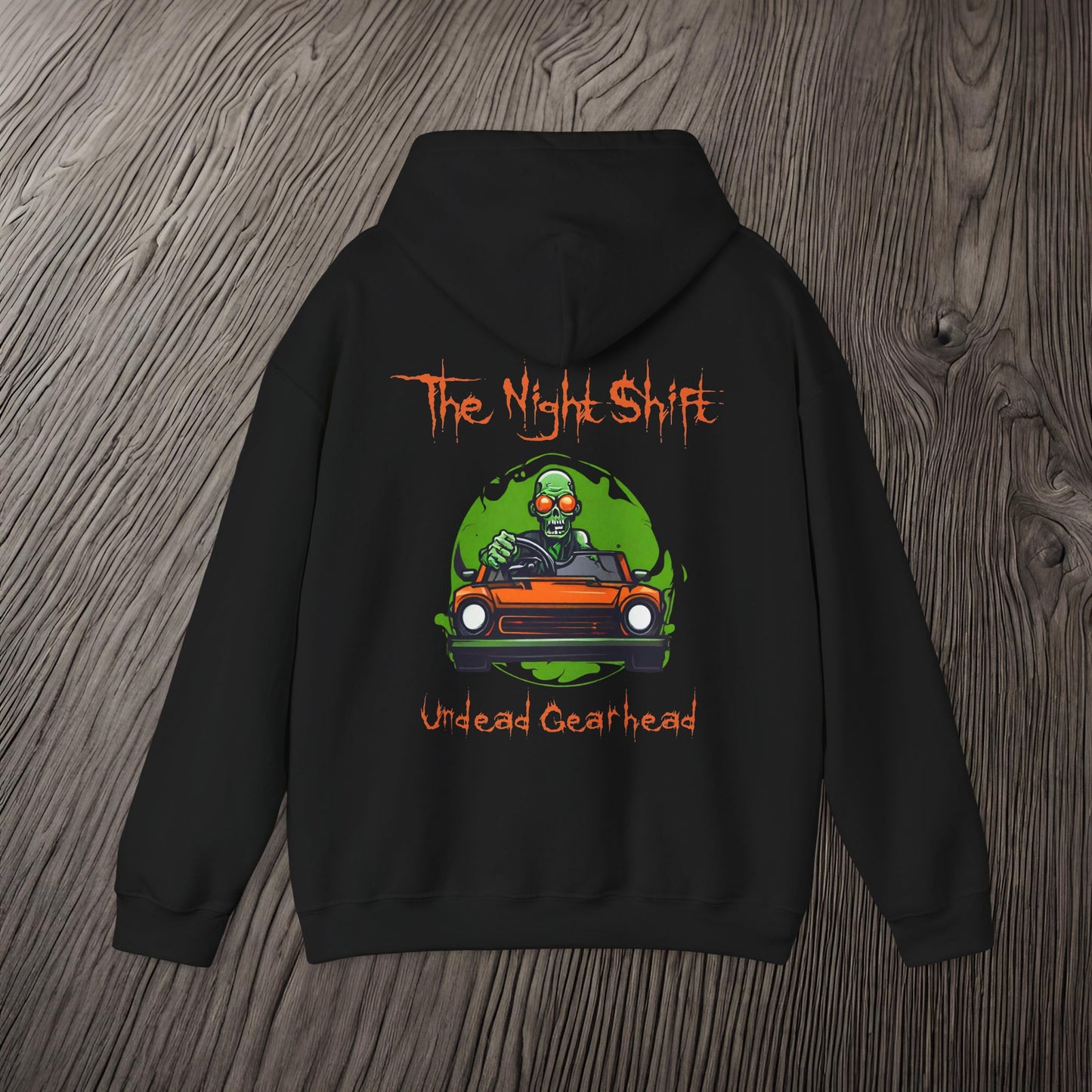 Undead Gearhead Zombie-Ultra Soft, Premium Hoodie Printify by The Night Shift Automotive Apparel