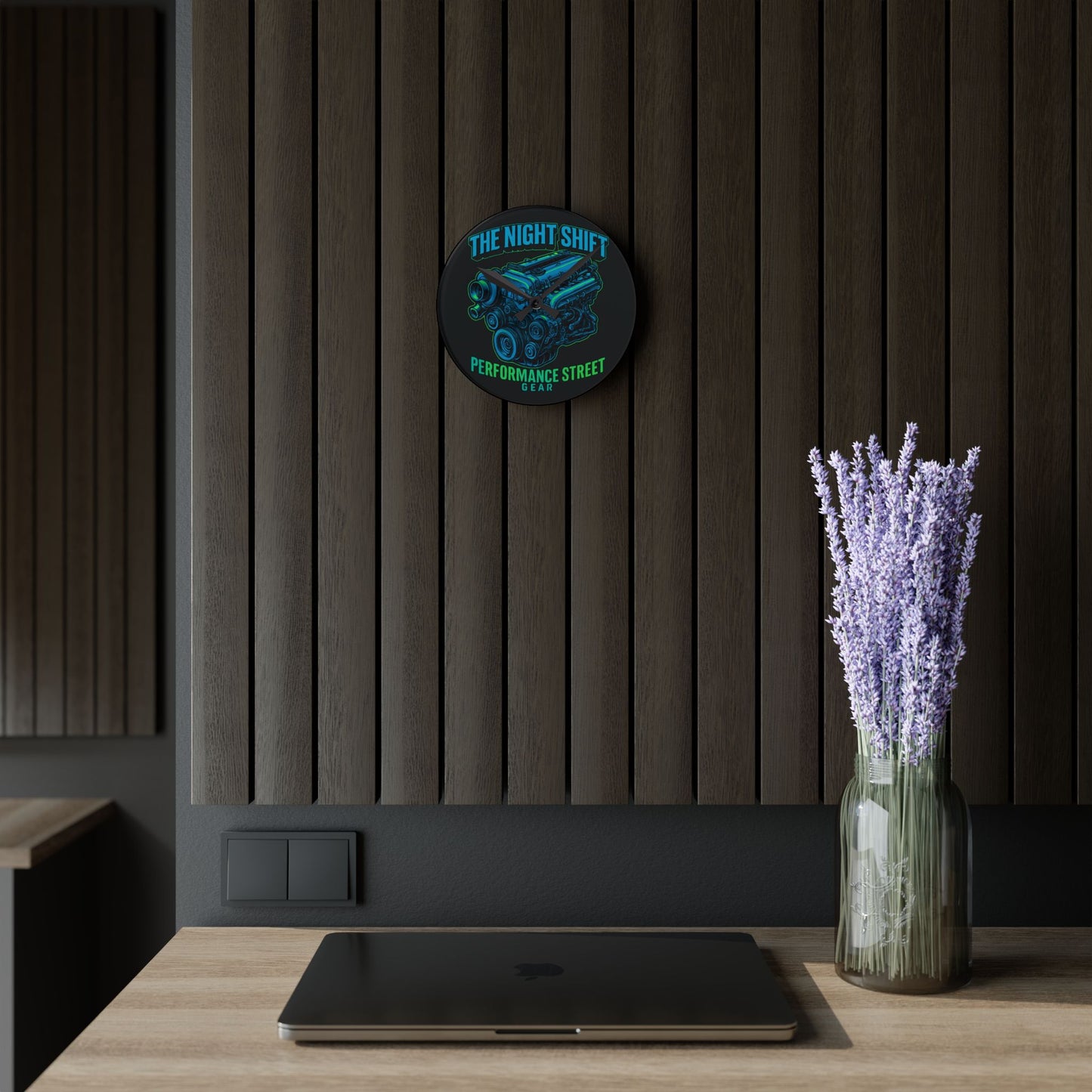 The Night Shift-Acrylic Wall Clock