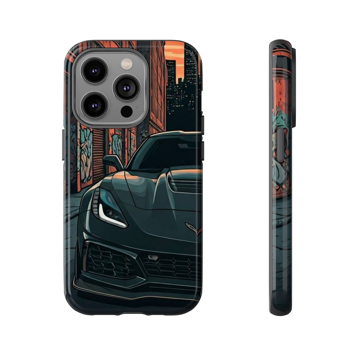 Chevy Corvette C7 Street Life-Dual Layer Ultra Tough Phone Case Printify by The Night Shift Automotive Apparel