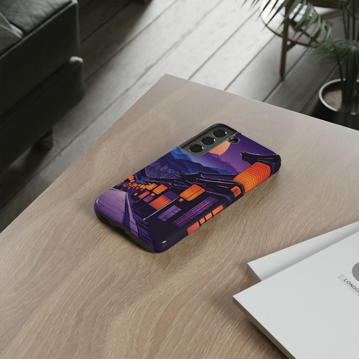 Traditional Japanese Village Countryside-Dual Layer Ultra Tough Phone Case Samsung Galaxy S22 Glossy Printify by The Night Shift Automotive Apparel