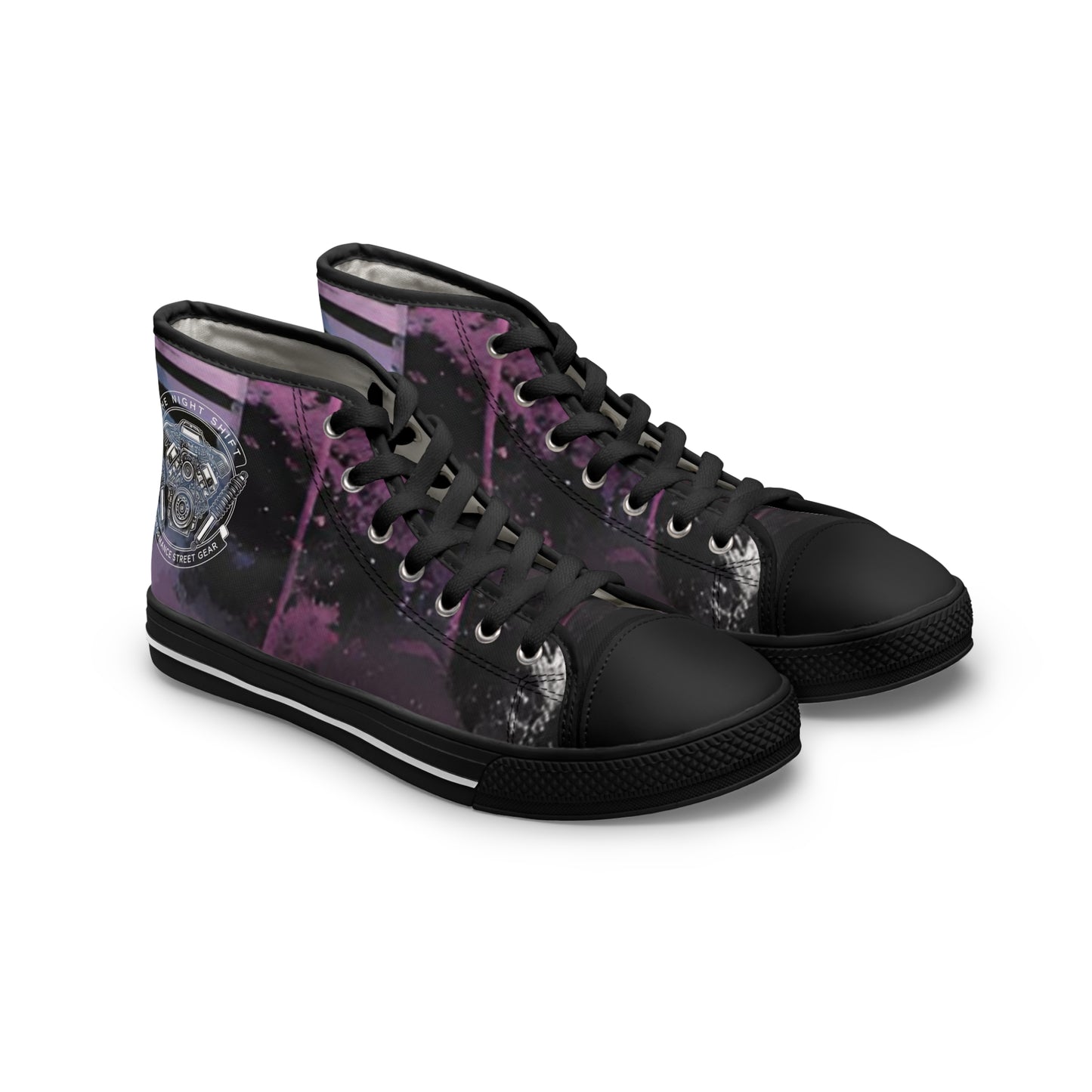 The Night Shift-Women's Canvas High Tops