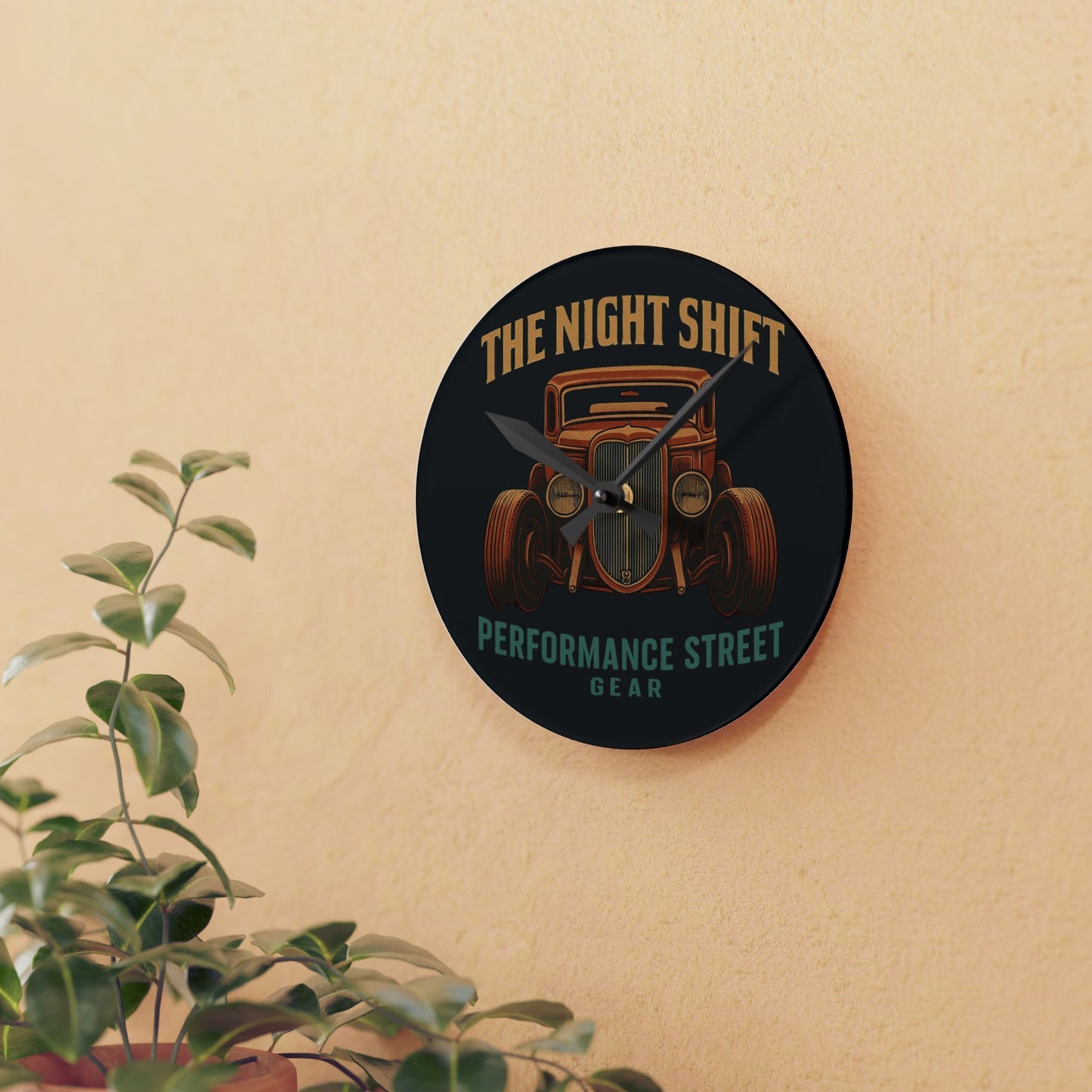 The Night Shift-Acrylic Wall Clock