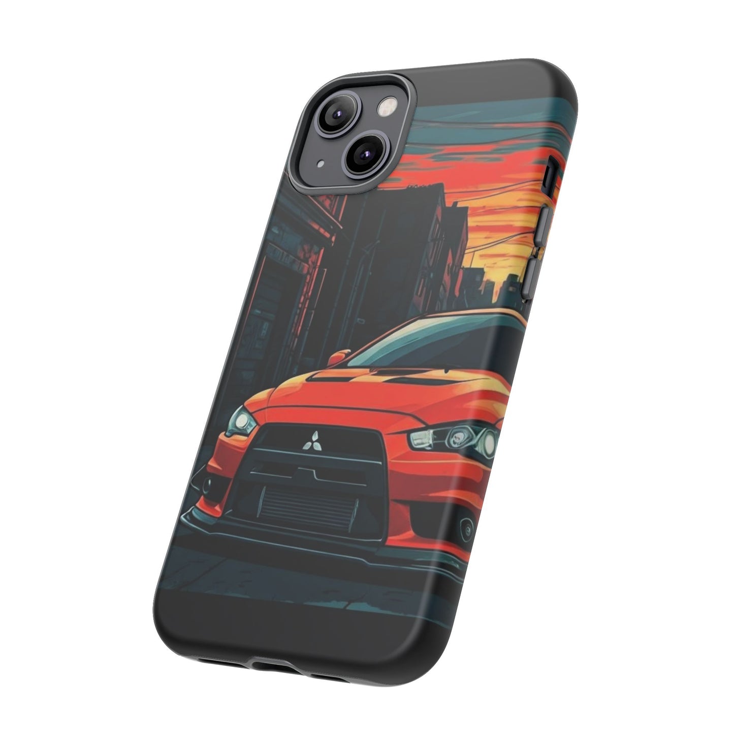 Mitsubishi Evo X Street Life-Dual Layer Ultra Tough Phone Case Printify by The Night Shift Automotive Apparel