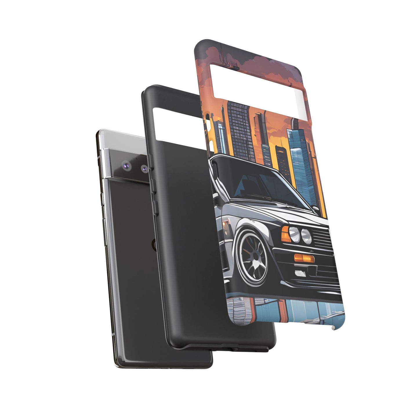 BMW E30 M3-Dual Layer Ultra Tough Phone Case Printify by The Night Shift Automotive Apparel