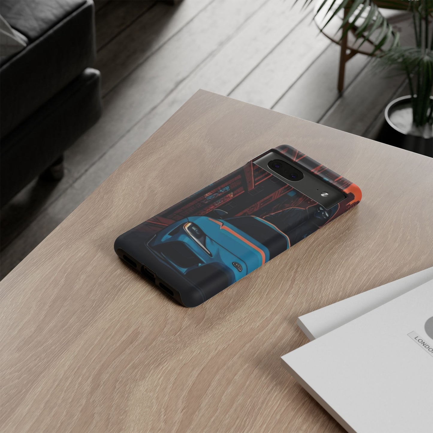 Toyota Supra MK-V Street Life-Dual Layer Ultra Tough Phone Case Google Pixel 7 Matte Printify by The Night Shift Automotive Apparel